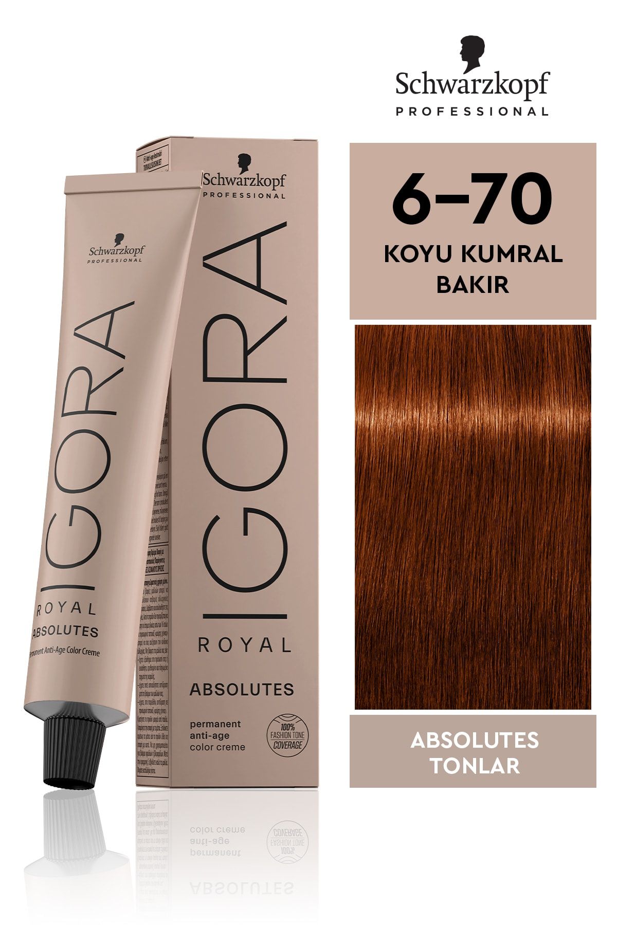 Igora Royal Absolutes 6-70 Koyu Kumral - Bakır Saç Boyası 60ml