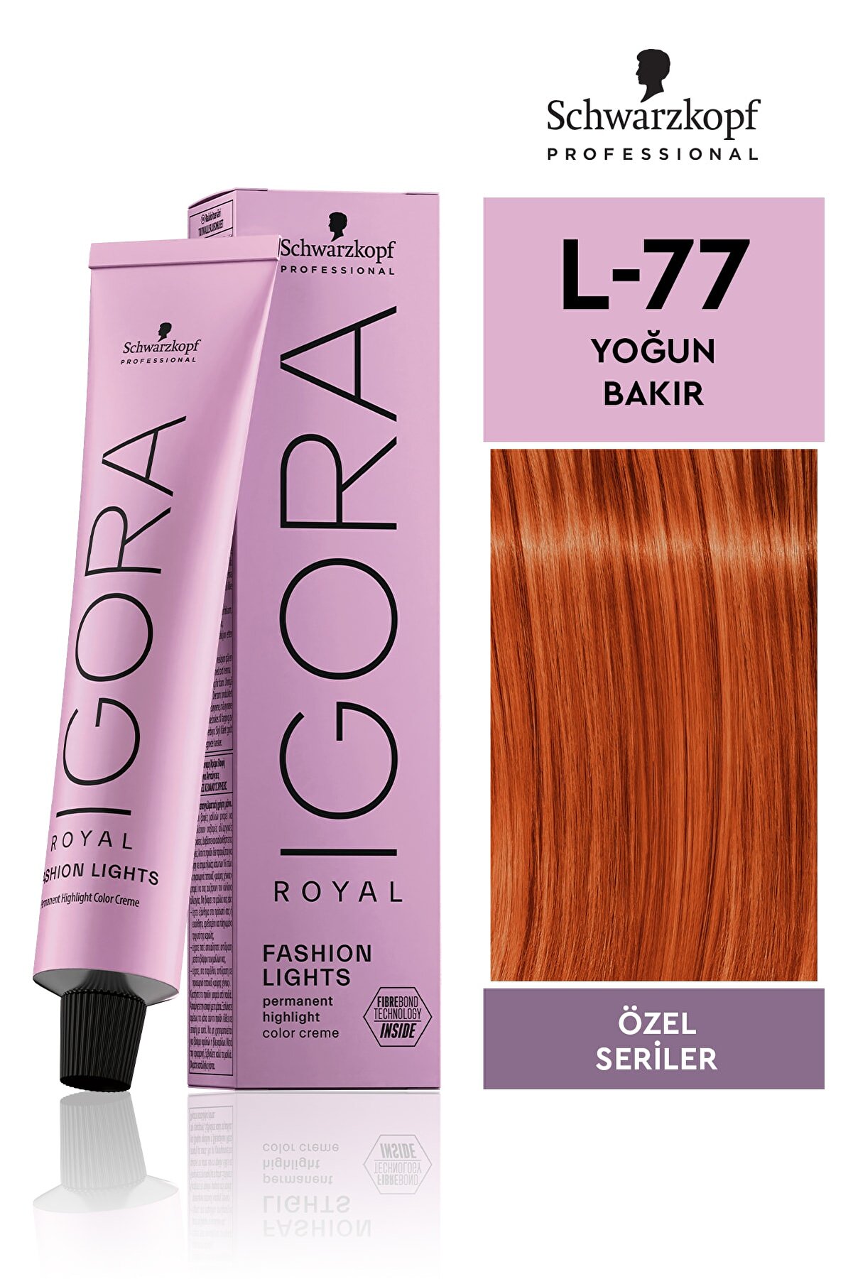 Igora Royal Fashion Lights L-77 Yoğun Bakır Saç Boyası 60ml