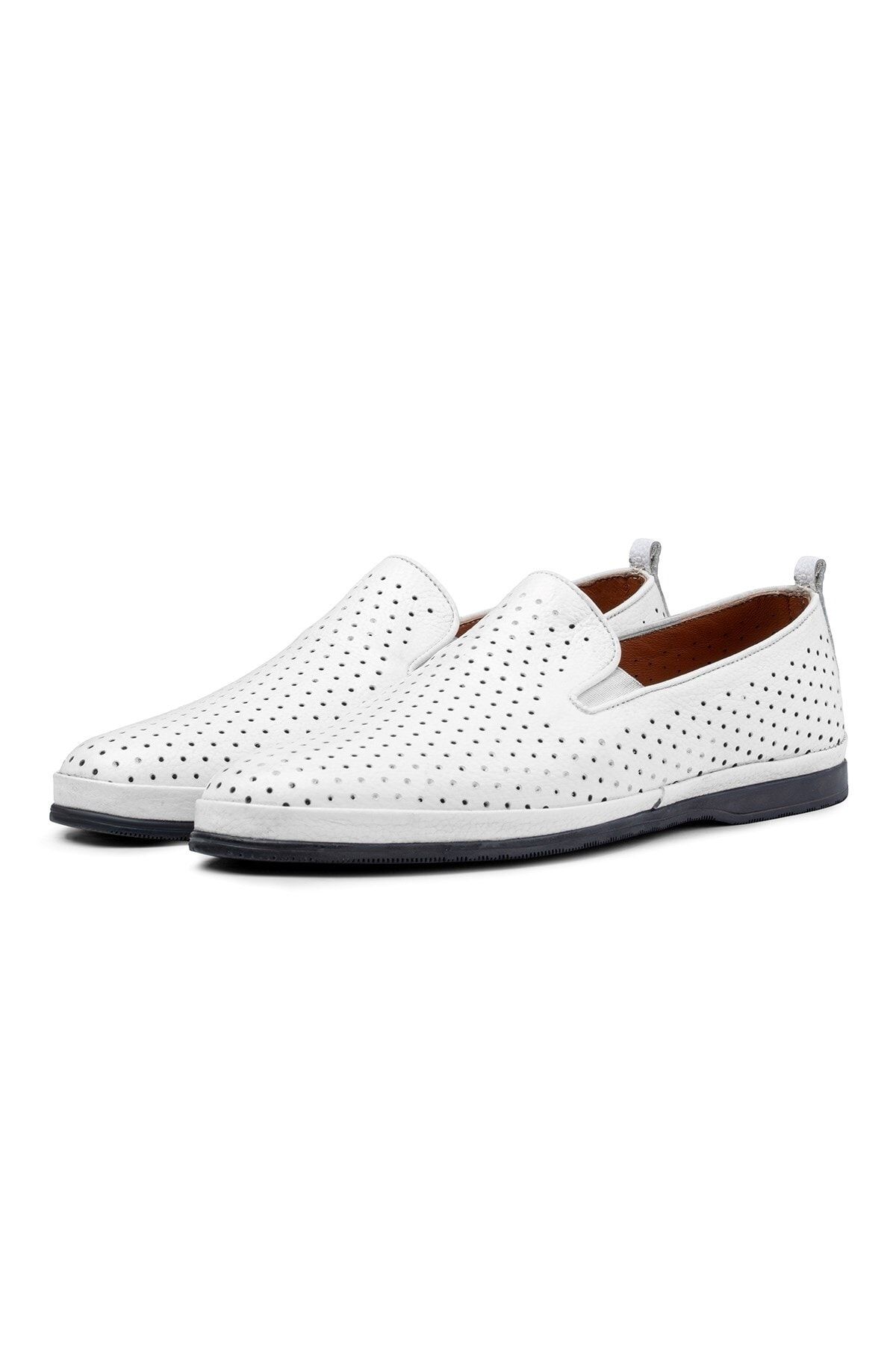 Ducavelli Komba Hakiki Deri Comfort Ortopedik Erkek Günlük Ayakkabı, Baba Ayakkabısı Ortopedik Loafer Ayakkabı