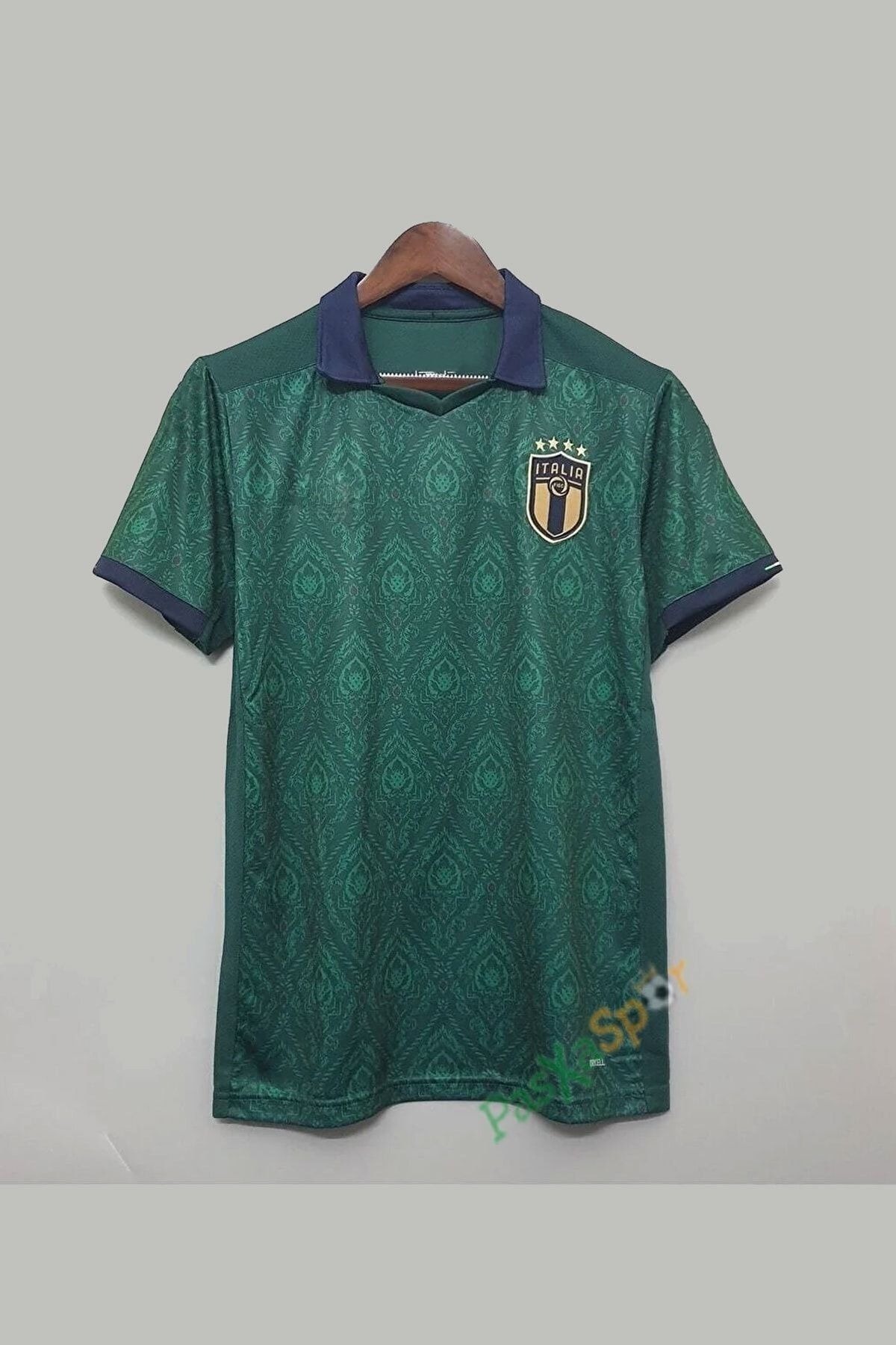 Pasxaspor Rönesans Temalı Desenli Italya Yeşil Maç Forması
