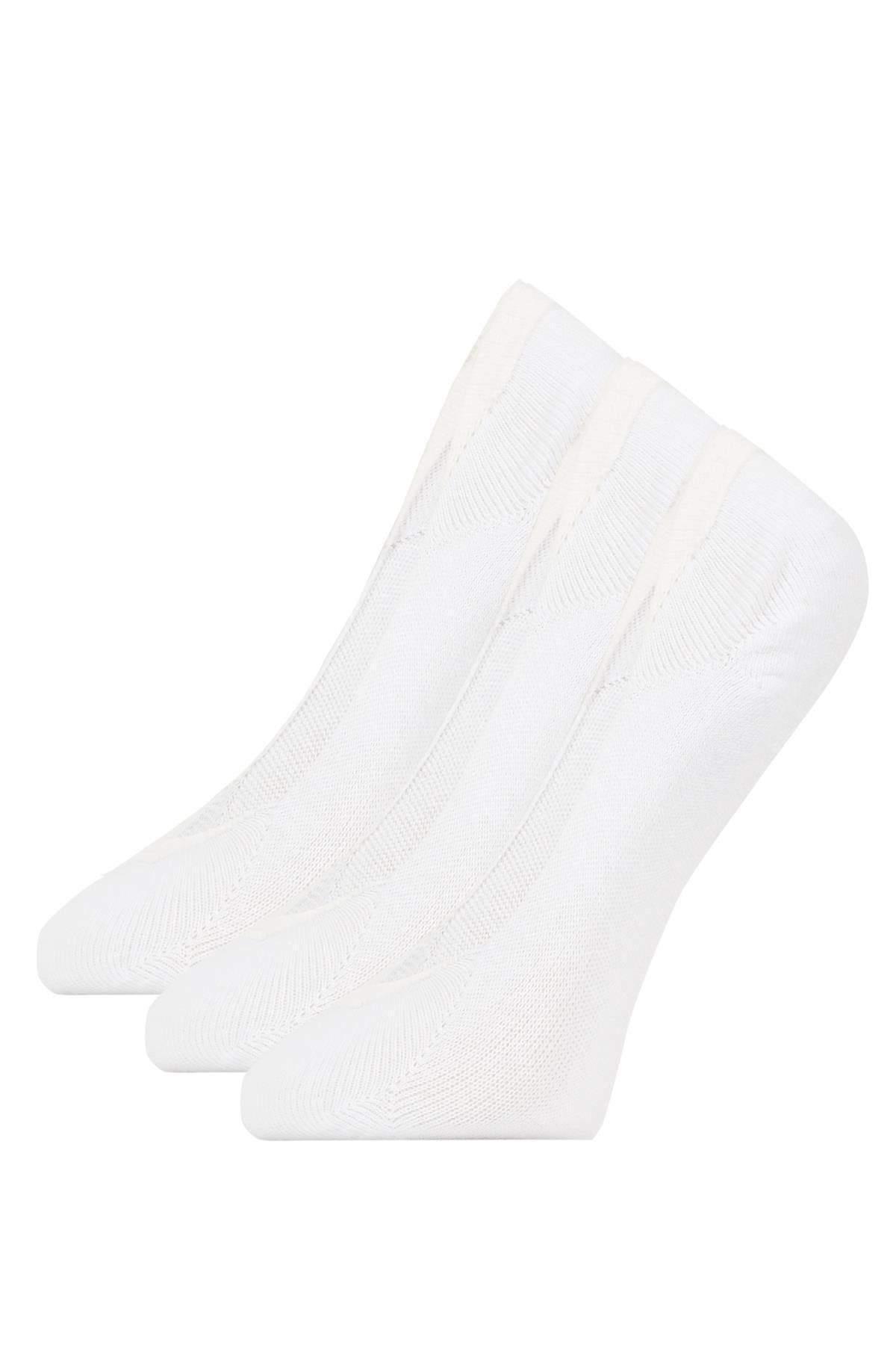 Defacto Kadın 3'lü Pamuklu Babet Çorap A0369axns