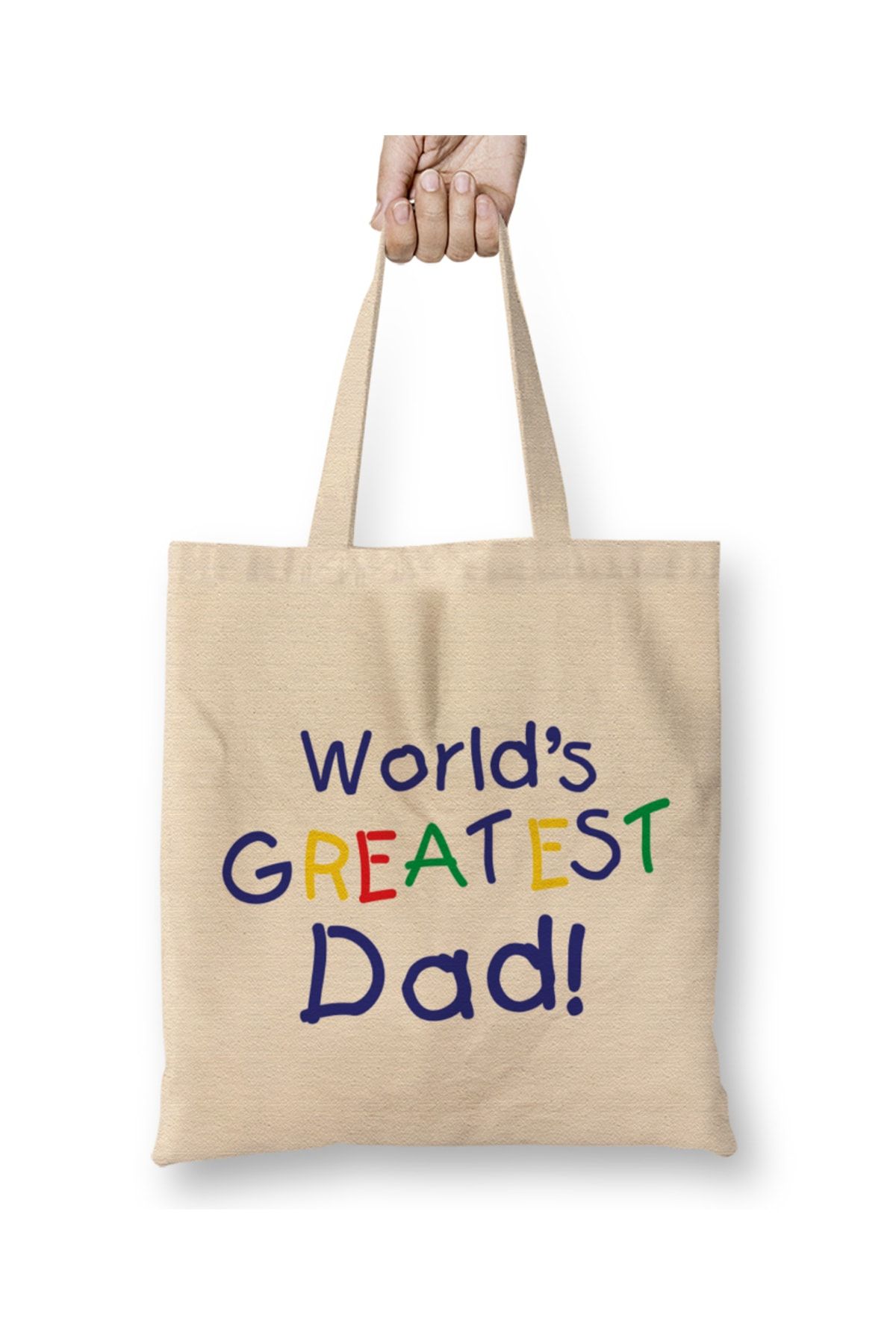 Humuts Fathers Day Worlds Best Sailor And Dad Bez Çanta Uzun Saplı