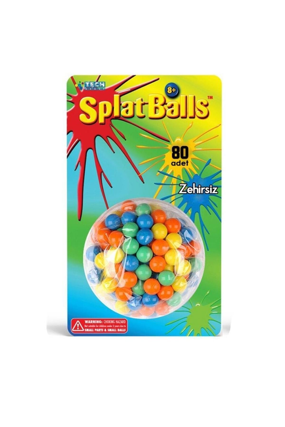 Limon Oyuncak Splat Balls Renkli Boya Suda Eriyen 80li