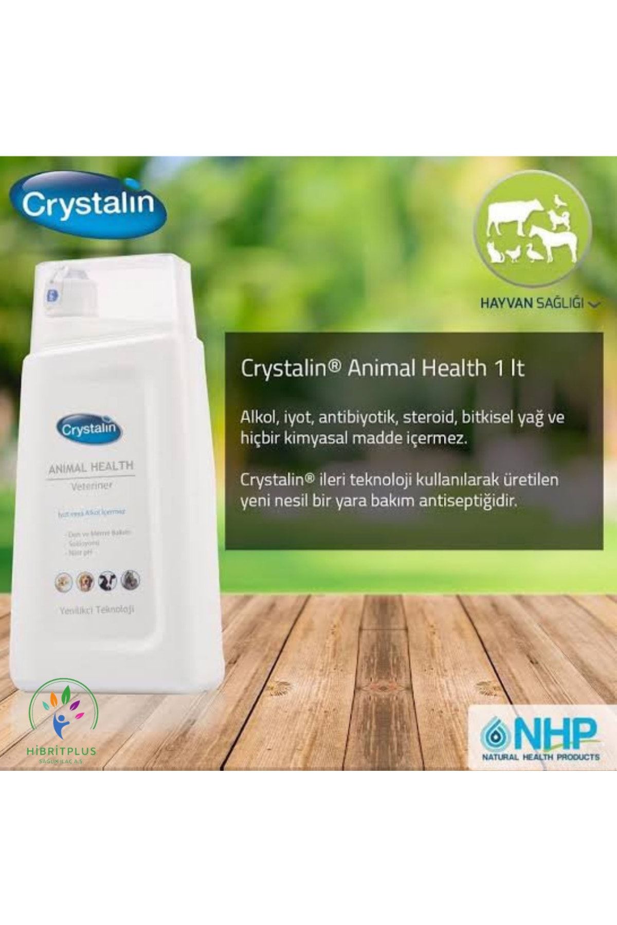 Crystalin Animal Health 1 lt Antiseptik Dezenfektan