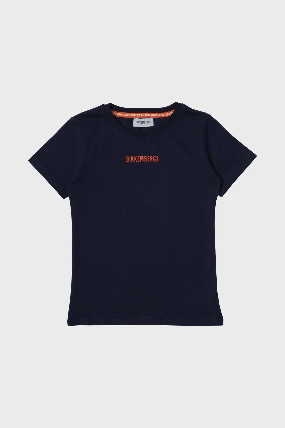 Bikkembergs Erkek Çocuk Lacivert T-Shirt 23SS1BK1505