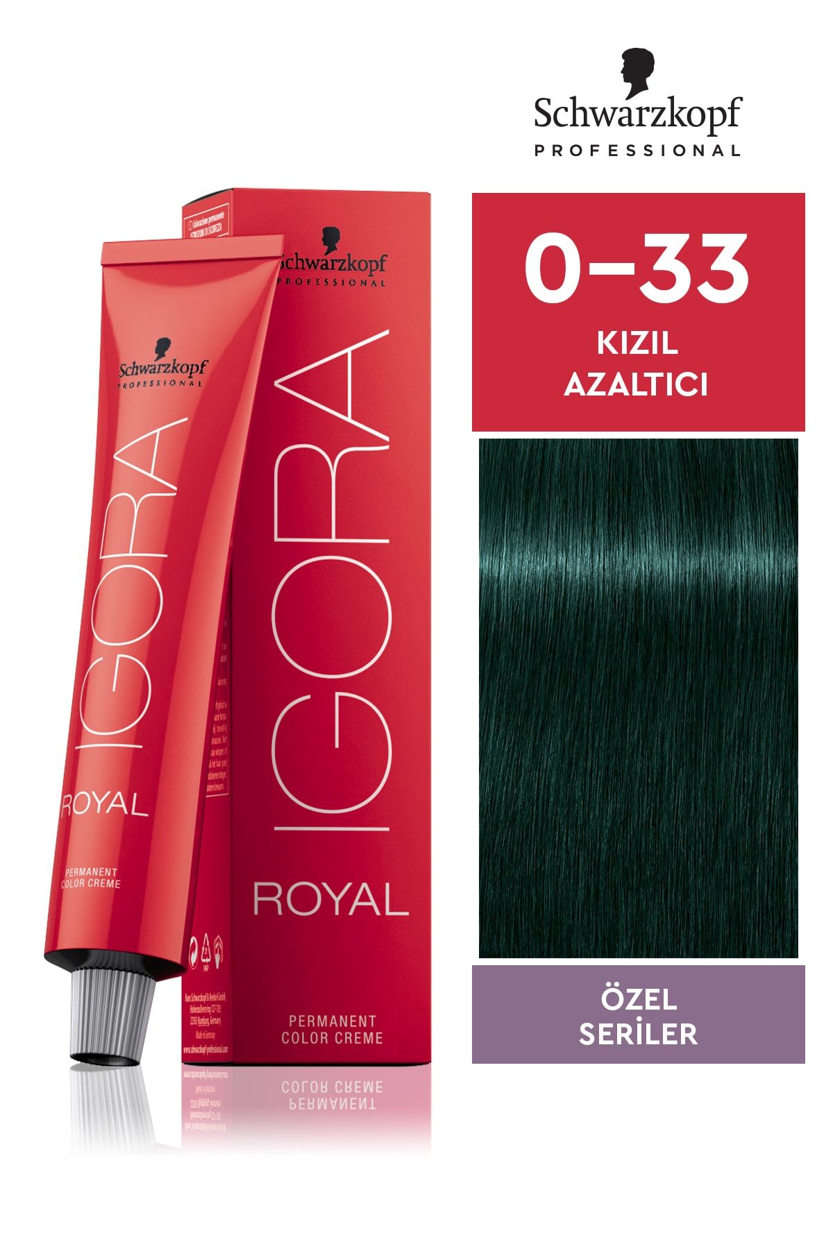 Igora Royal Özel Seriler 0-33 Kızıl Azaltıcı Saç Boyası 60ml