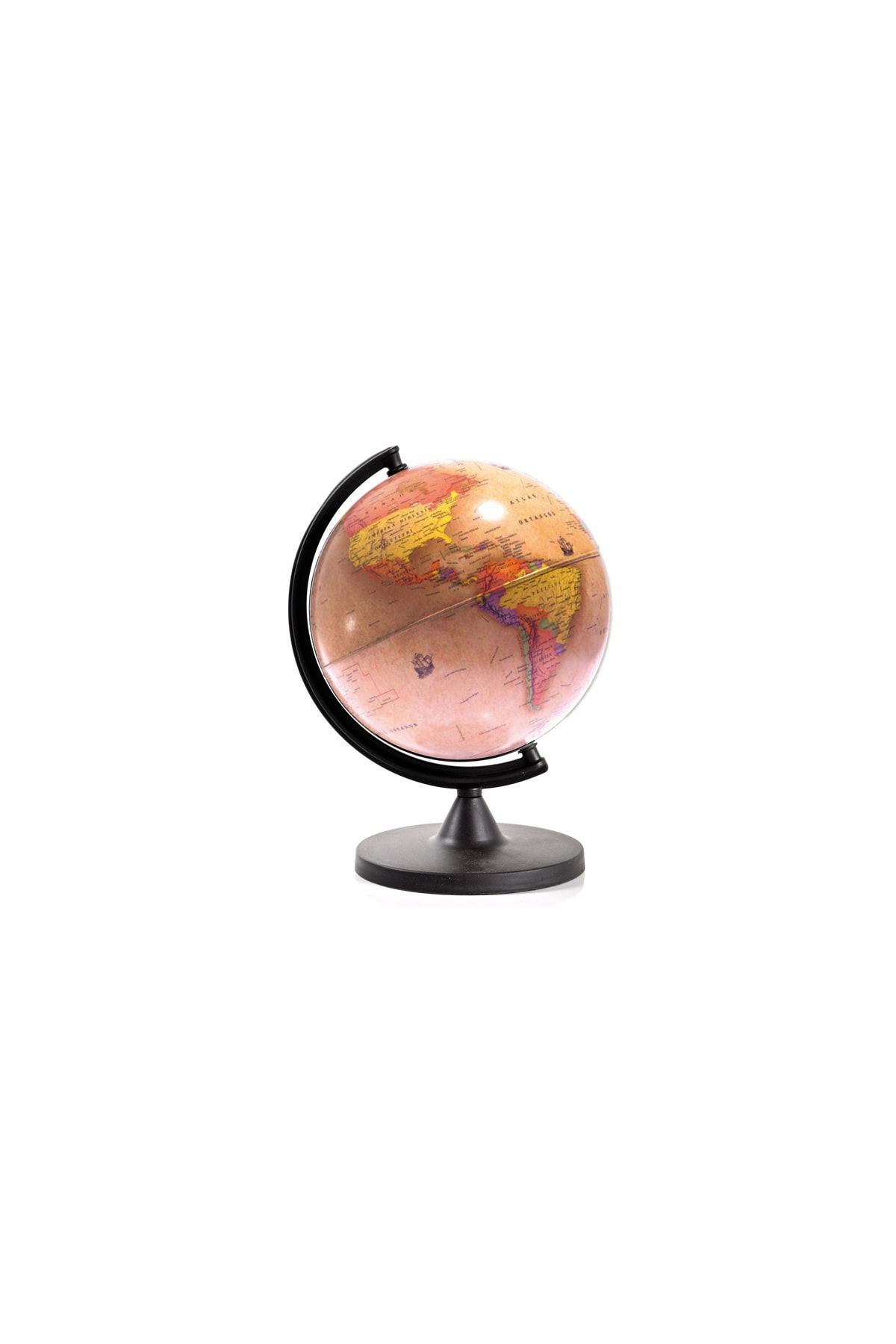 Artı Işıksız Antik Dünya Küre ( Yerküre ) 16 Cm