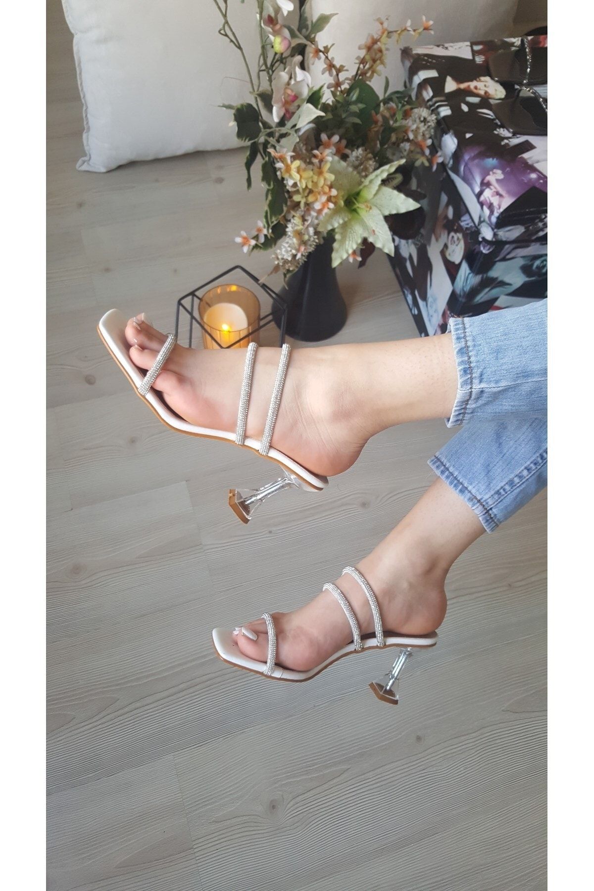 Ayakkabı Baharı Torino-kadın Gümüş Taşlı Abiye Sandalet