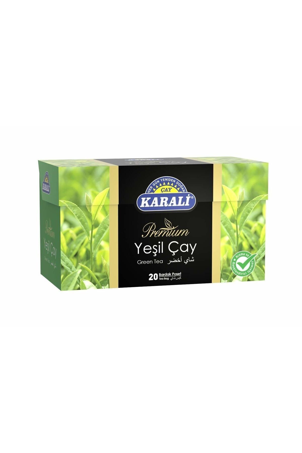 Karali Çay Karali Premium Yeşil Çay Bardak Poşet 20*2 Gr