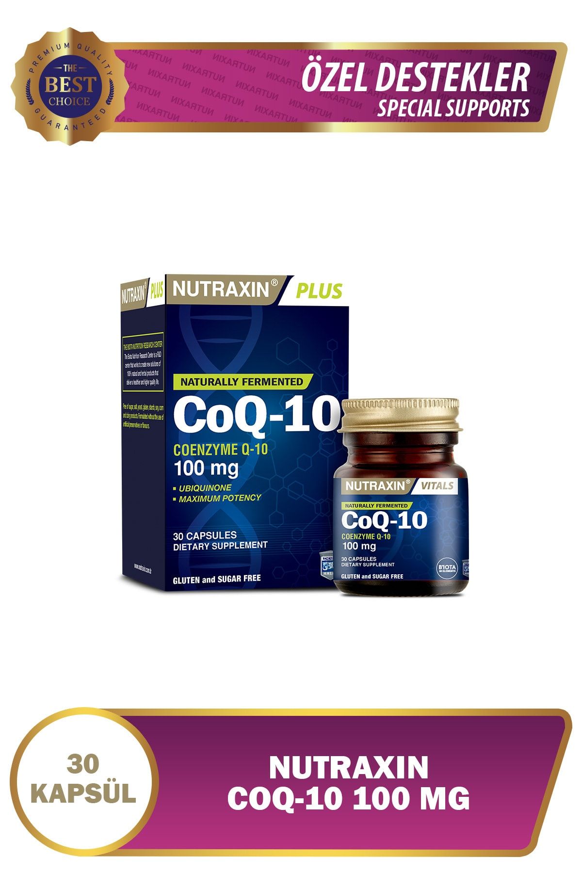 Nutraxin Coq-10 Takviye Edici Gıda 30 Yumuşak Kapsül - Koenzim Q10