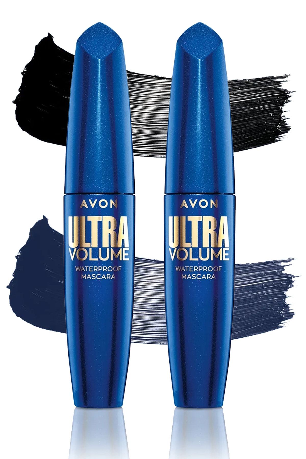 Avon Ultra Volume Suya Dayanıklı Mavi ve Siyah Maskara Paketi
