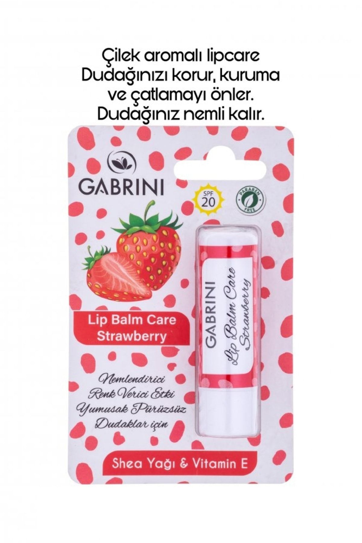 Gabrini Dudak Balmı - Lip Care Strawberry