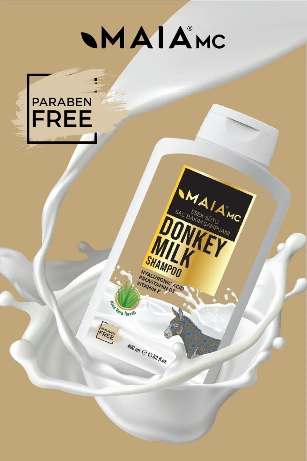 Maia mc Eşek Sütü Saç Bakım Şampuanı Saç Köklerini Güçlendirici Dökülme Karşıtı 400ml
