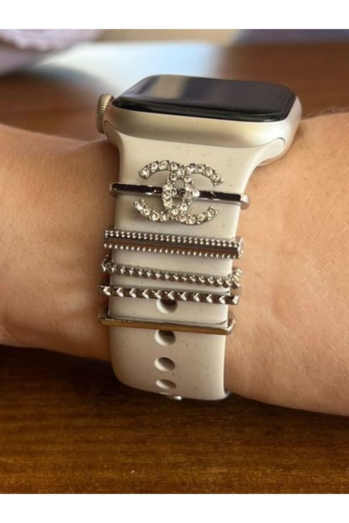 NOREM Apple Watch Uyumlu Akıllı Saat Kordon Süsü / Charm Seti