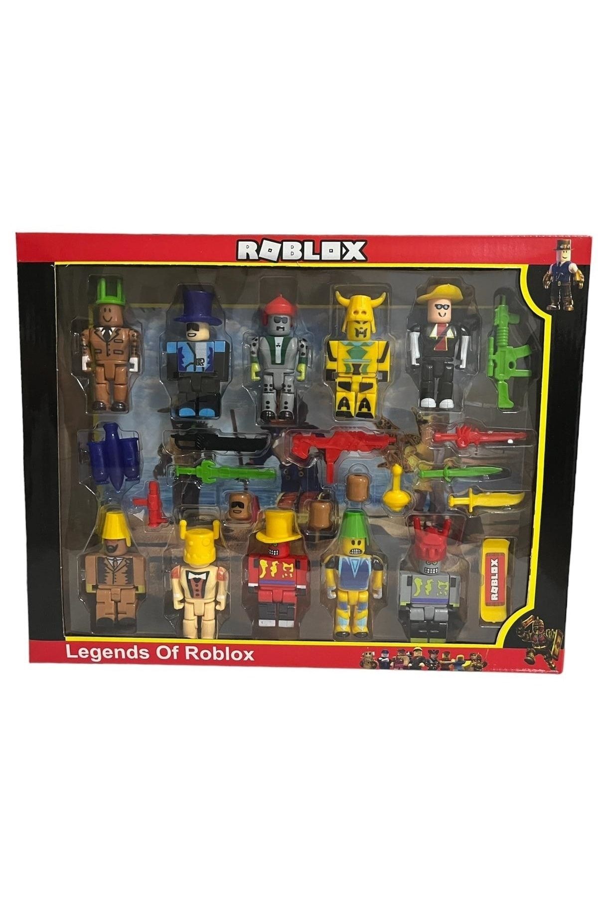 Roblox Oyuncak Figürleri Çok Parçalı Büyük Set Figür Seti 10 Figürlü Toplam 24 Parça