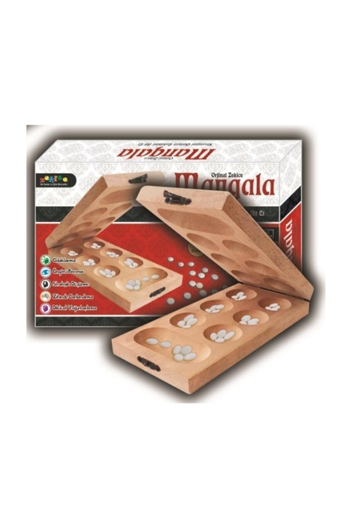 Zekice Ahşap Mangala, Kapaklı Mancala Oyunu, Zeka Oyunları