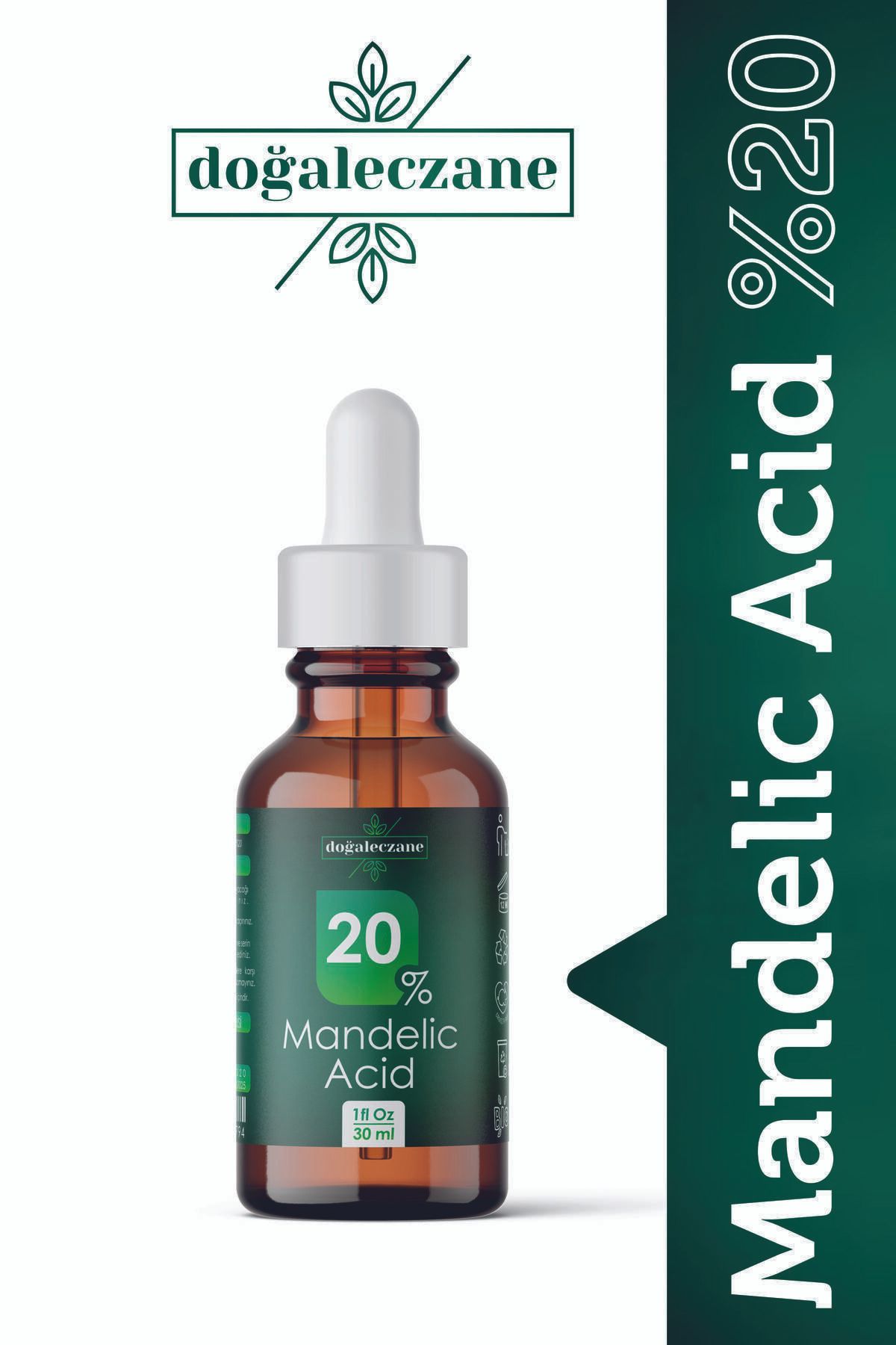 Doğal Eczane Microblading Kaş Silme Peelingi Mandelik Asit %20 | Mandelic Acid Peeling 30 Ml