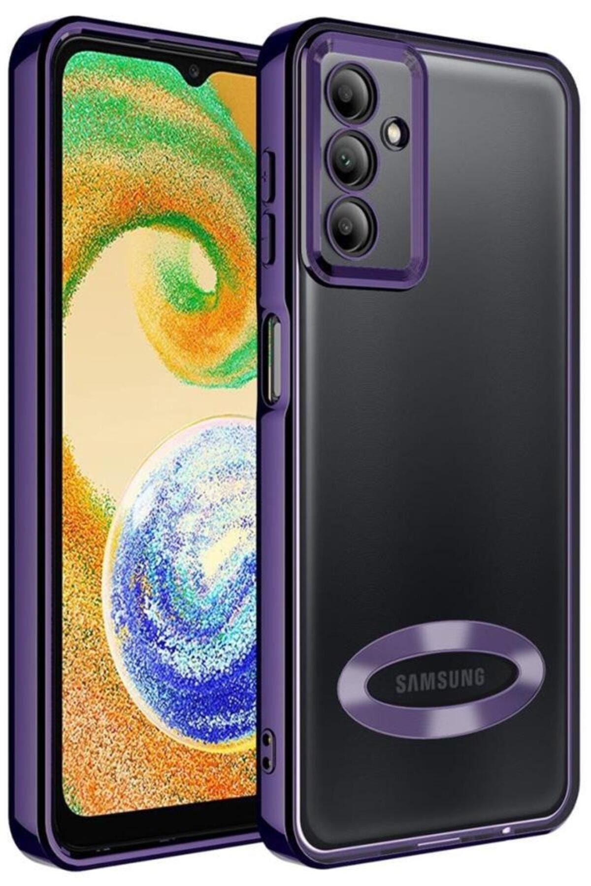 Zore Galaxy A34 Kılıf Kamera Korumalı Logo Gösteren Zore Omega Kapak