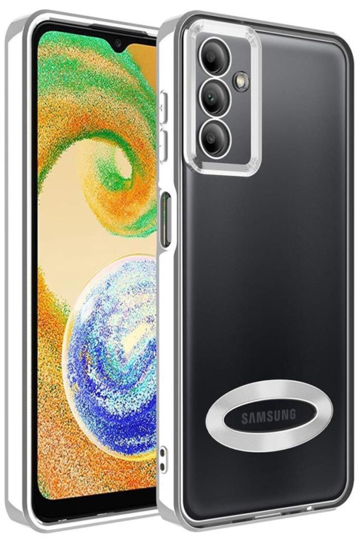 Zore Galaxy A34 Kılıf Kamera Korumalı Logo Gösteren Zore Omega Kapak