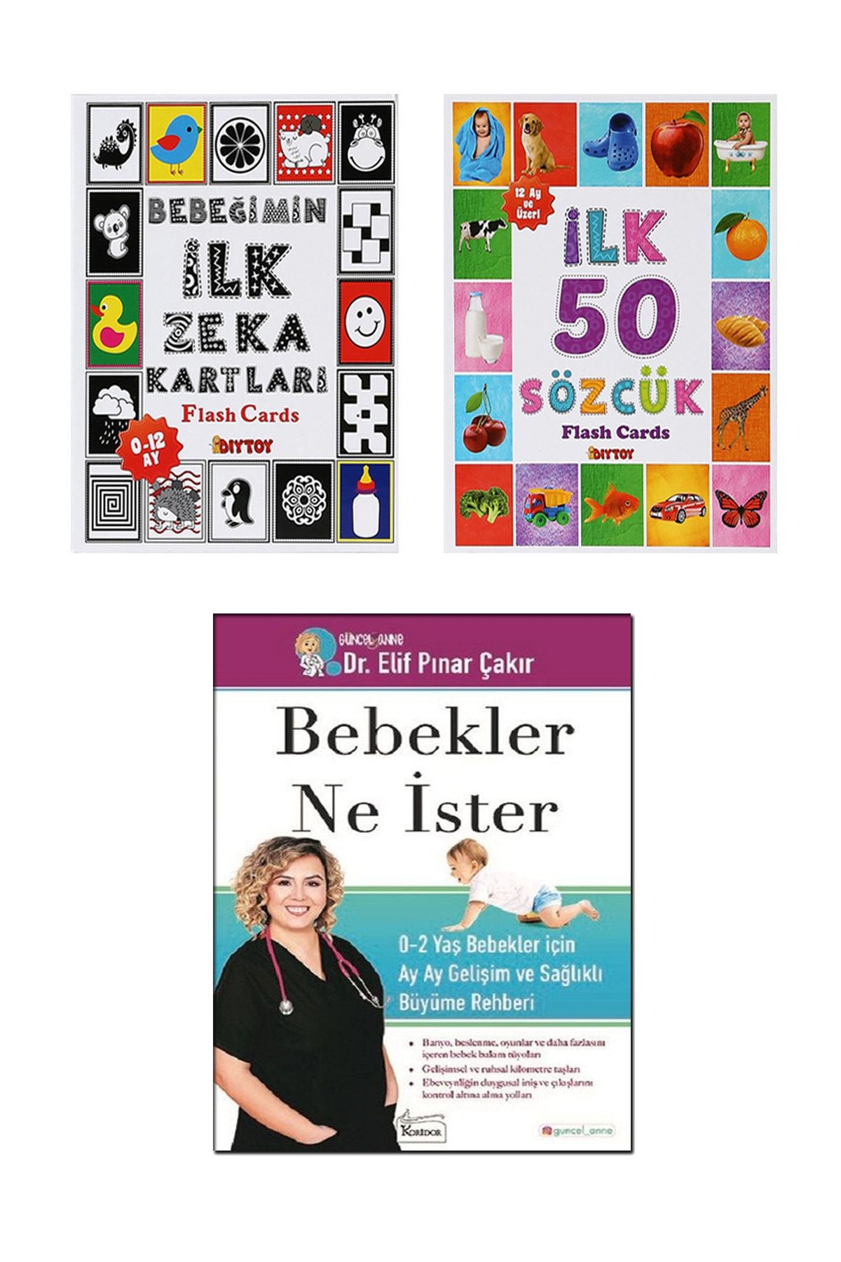Koridor Yayıncılık Bebekler Ne İster Elif Pınar Çakır Diytoy Bebeğimin İlk Zeka Kartları İlk 50 Sözcük Flash Cards