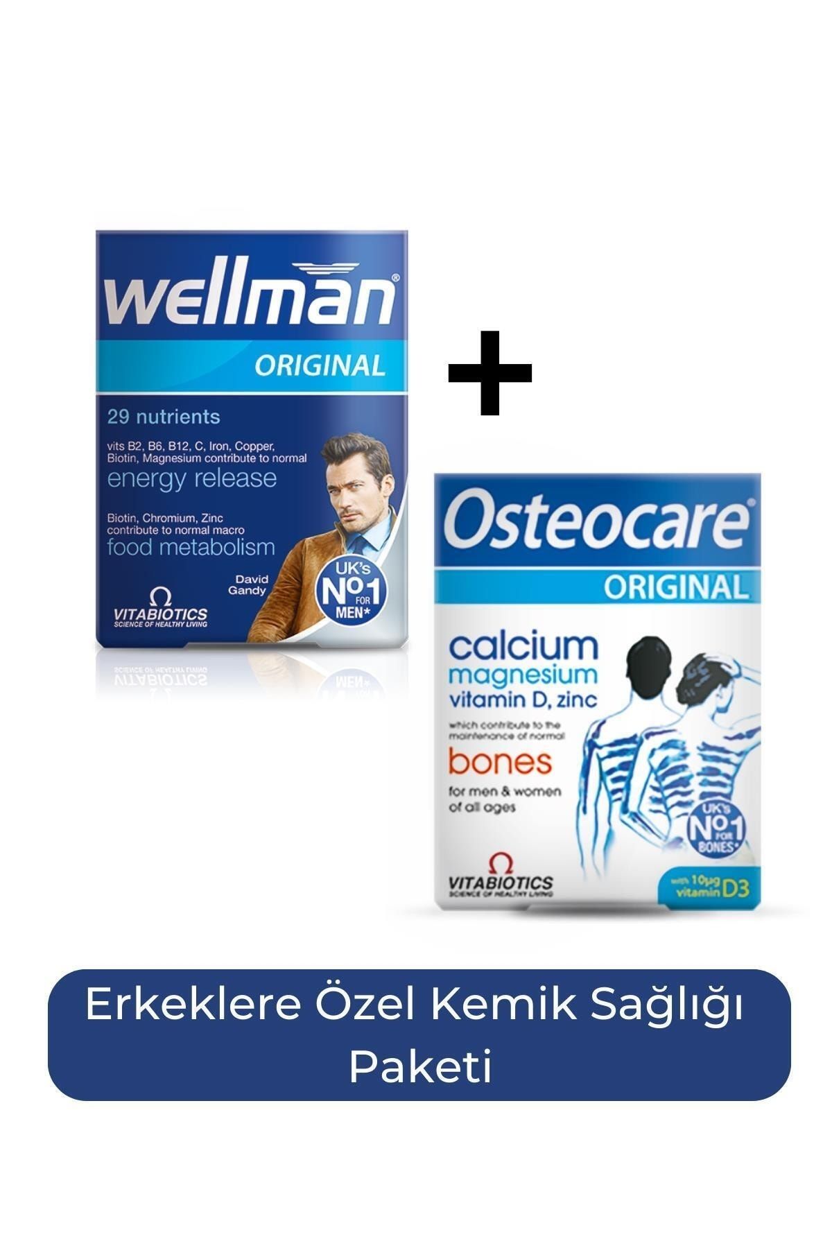 Wellman Original 30 Tablet Osteocare Original 30 Tablet Erkeklere Özel Kemik Sağlığı Paketi