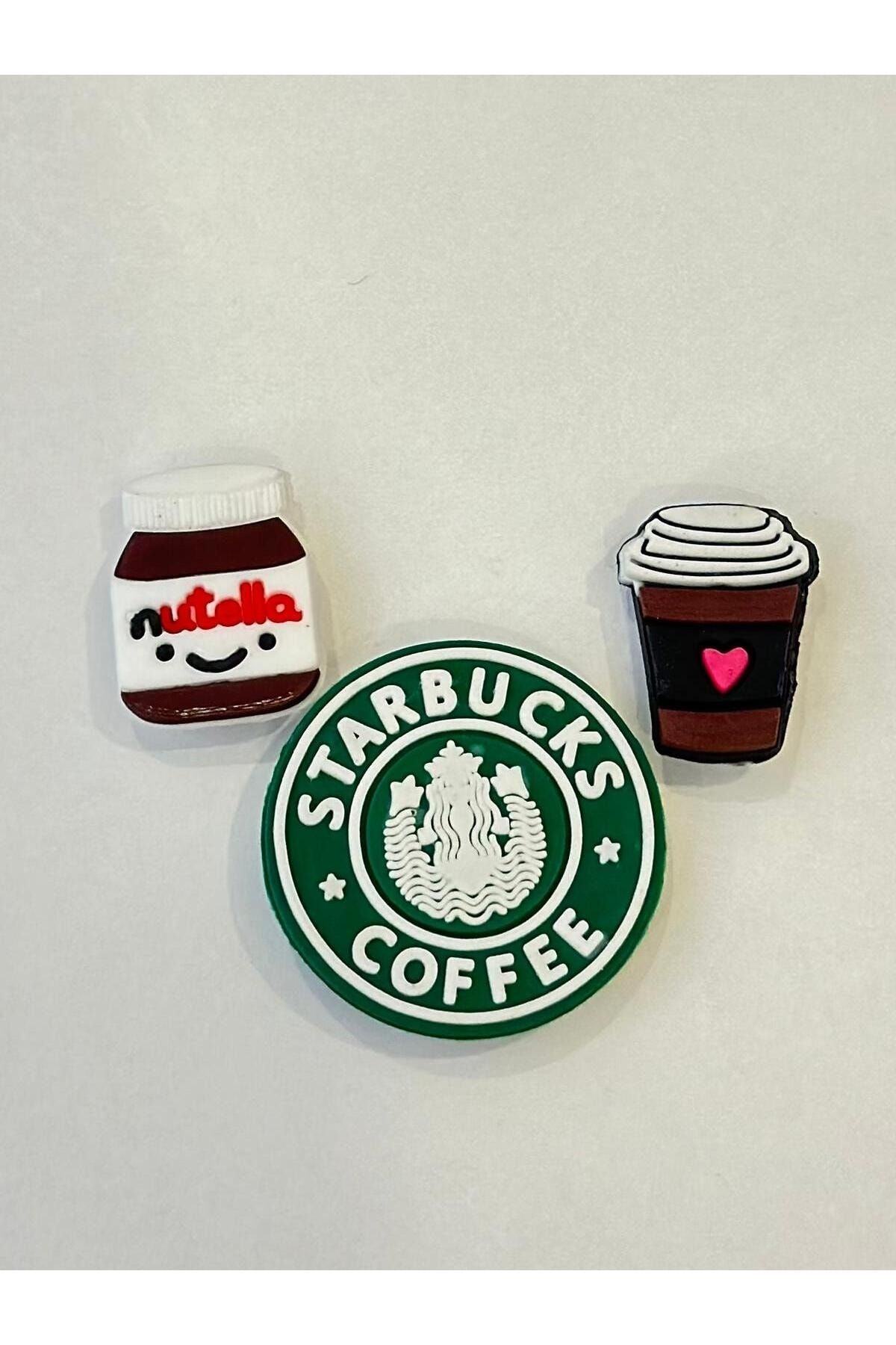 Jibbitz COFFEE NUTELLA STARBUCKS 3 PIECES