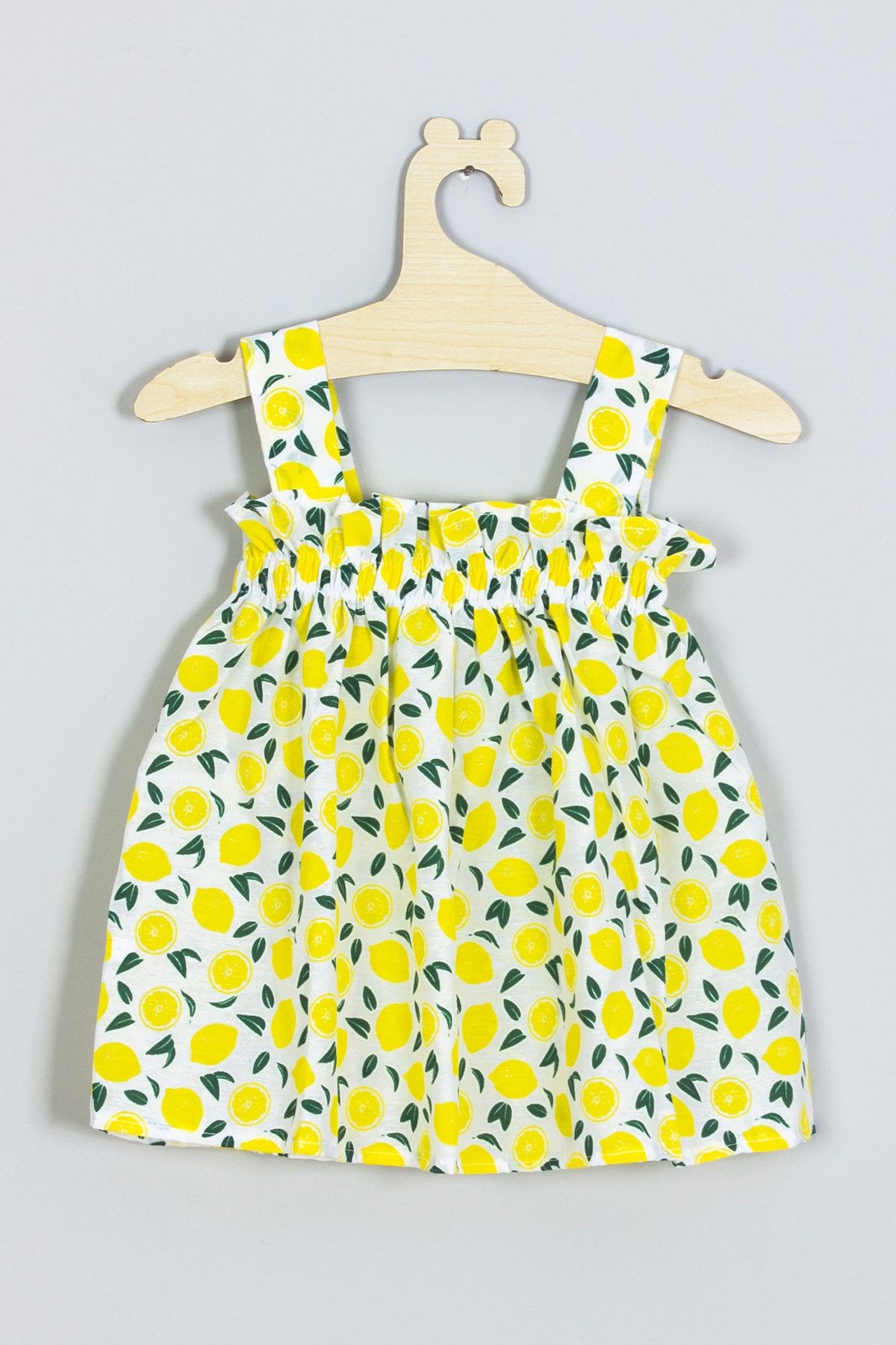 ADABEBEK Askılı Limon Elbise 006