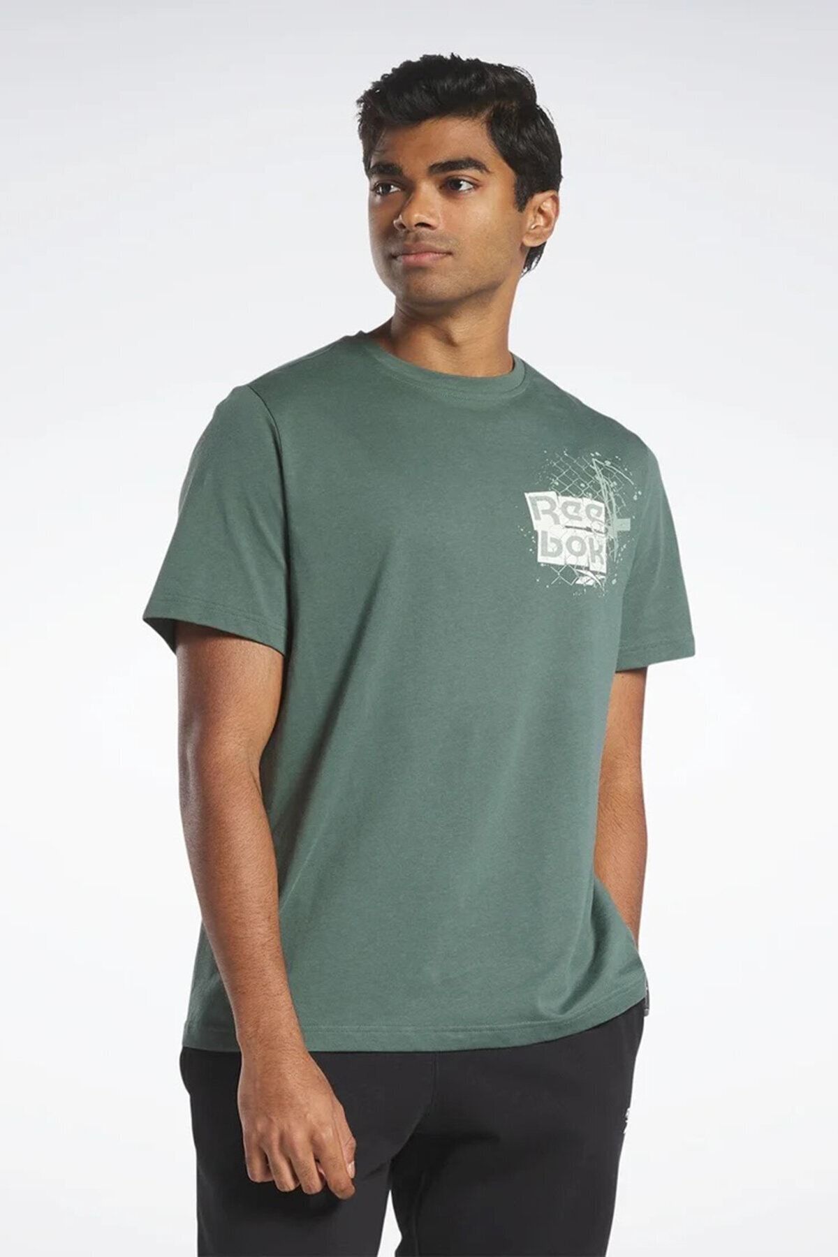 Reebok NEIGHBORH Yeşil Unisex Kısa Kol T-Shirt