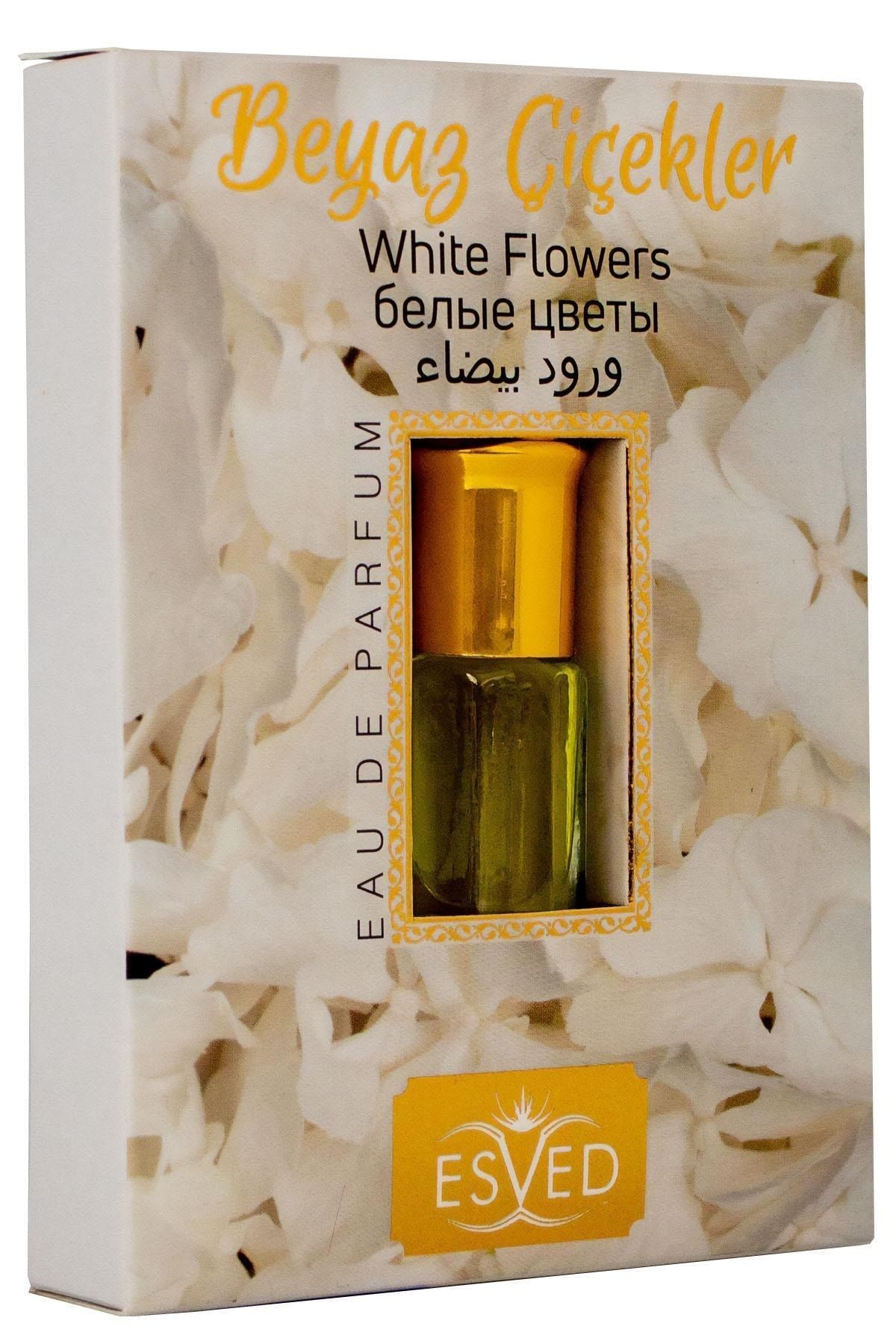 ESVED Beyaz Çiçekler Kokusu Parfüm Esansı Alkolsüz Esans 3Ml.