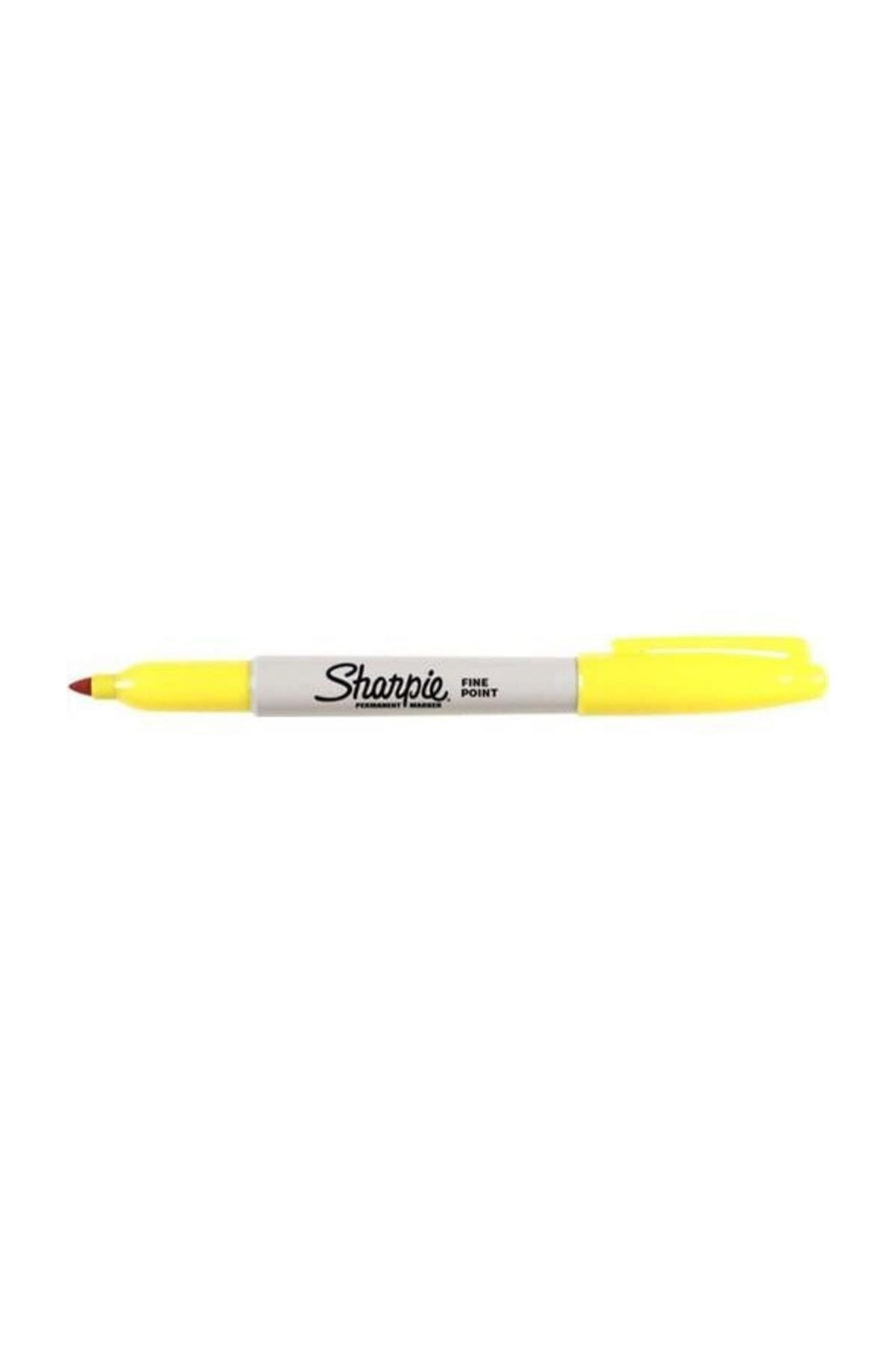 Sharpie Permanent Kalem Fine Koyu Sarı12li (1 Paket 12 Adet)