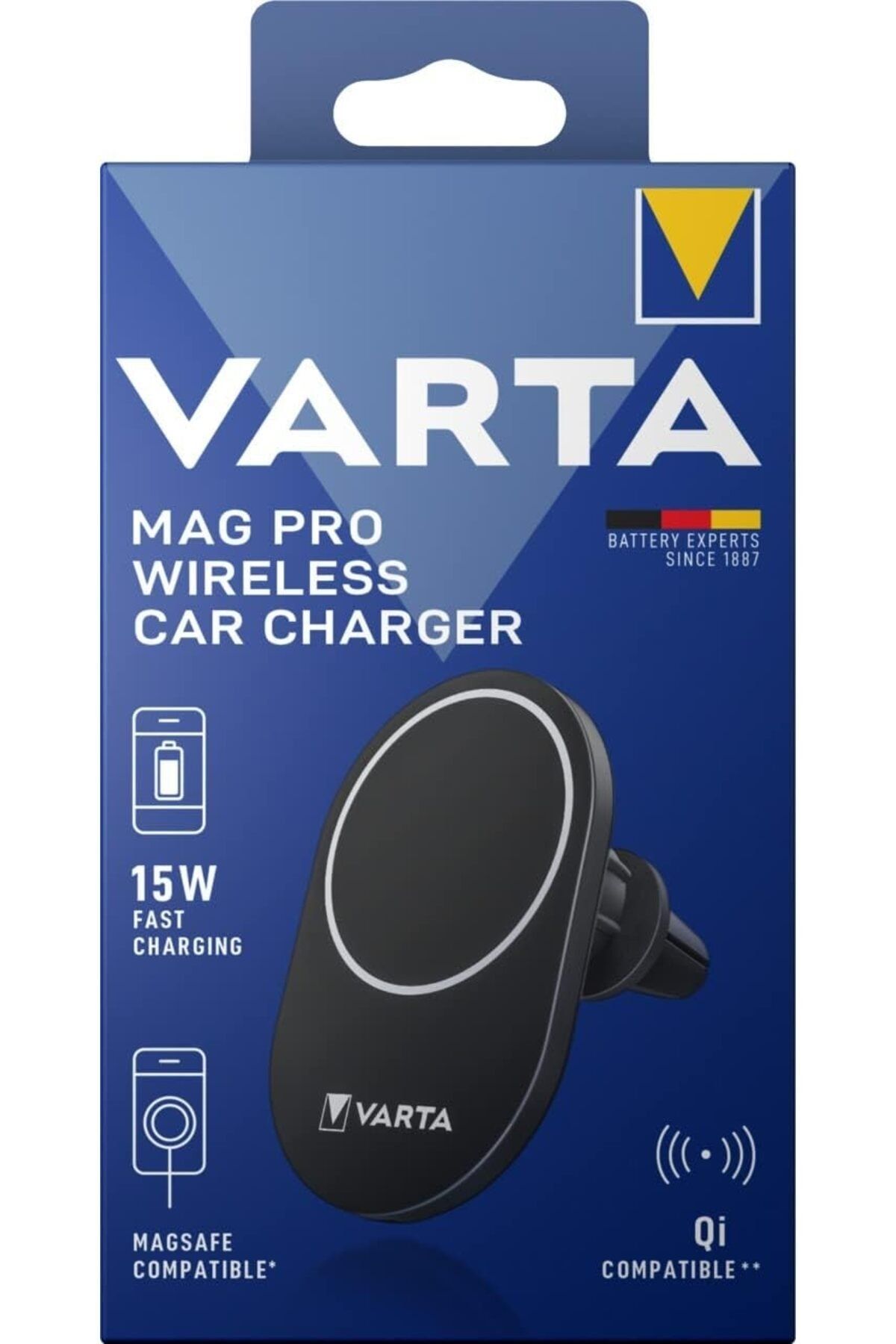 Varta Aysima Mag Pro Wireless Car Charger Kablosuz Şarj Aleti 15w 57902