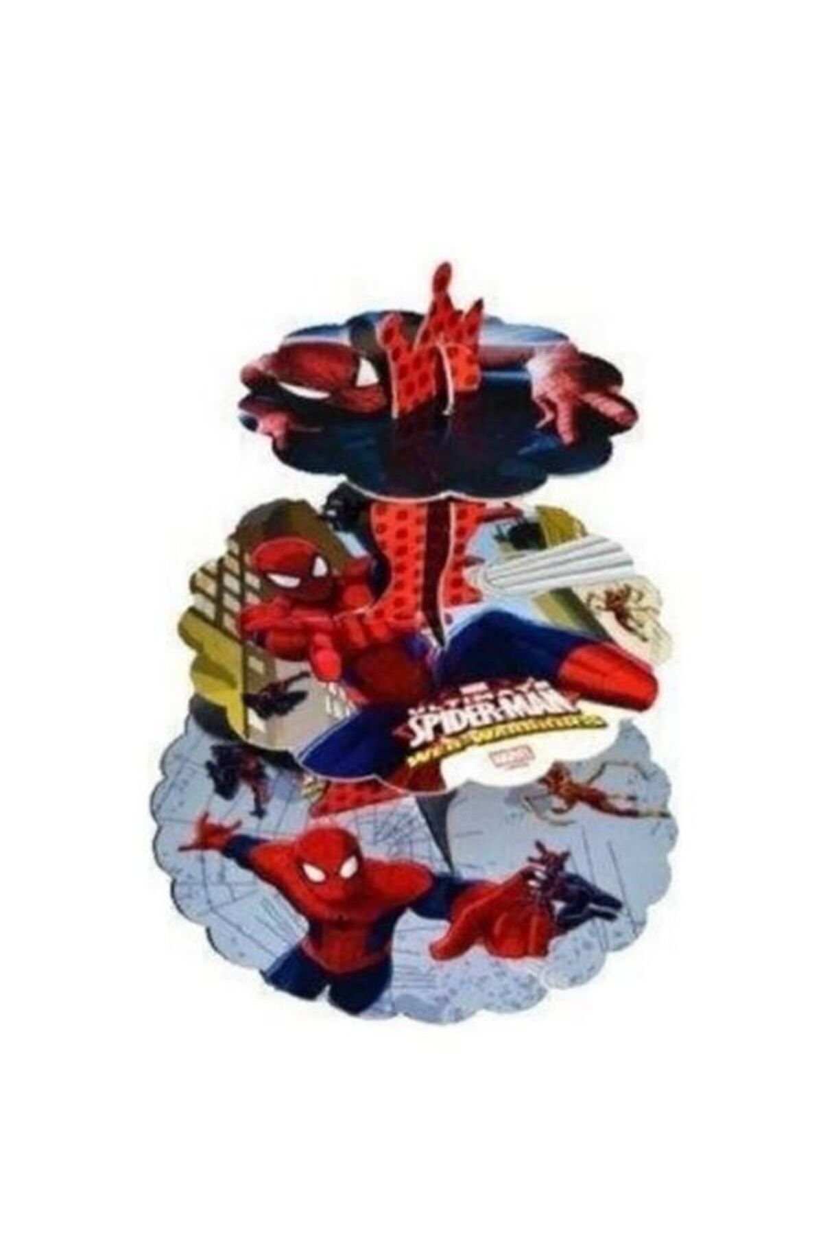 Aşkın Parti Evi Spider man-cupcake Kek Standı