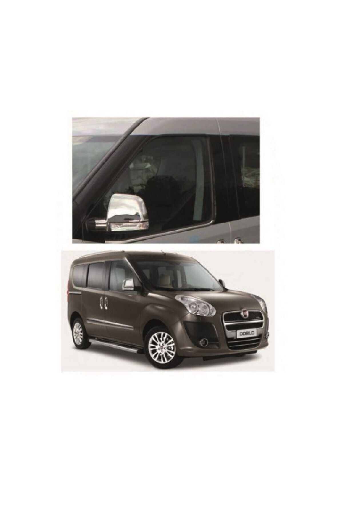 S Dizayn Fiat Doblo Ayna Kapağı Sağ Sol Takım Krom 2010-2014
