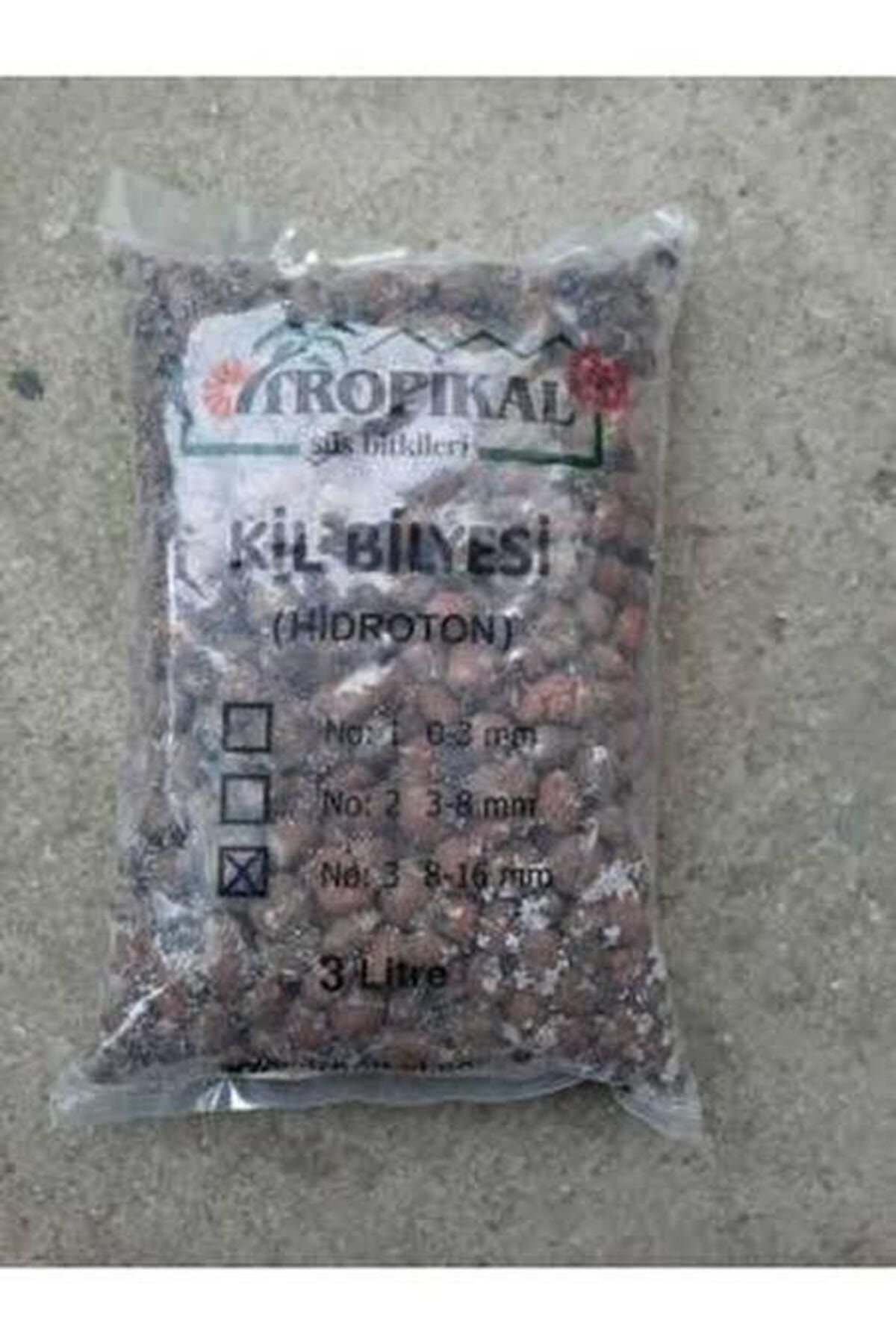 TROPİKAL Tropikal Kil Bilyesi 3lt. 8-16 MM ( Hidroton )