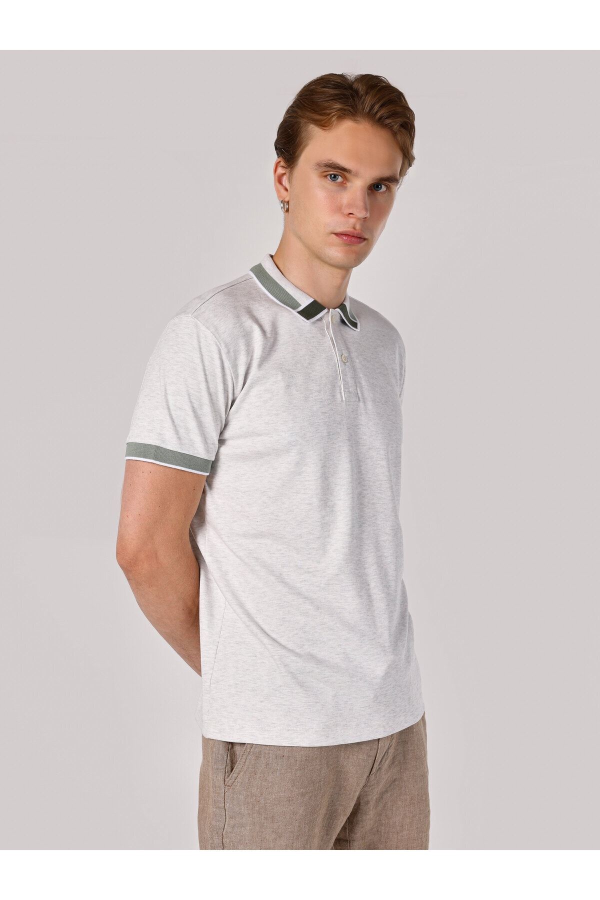 Colin’s Regular Fit Beyaz Erkek Polo Yaka Kısa Kol Tişört