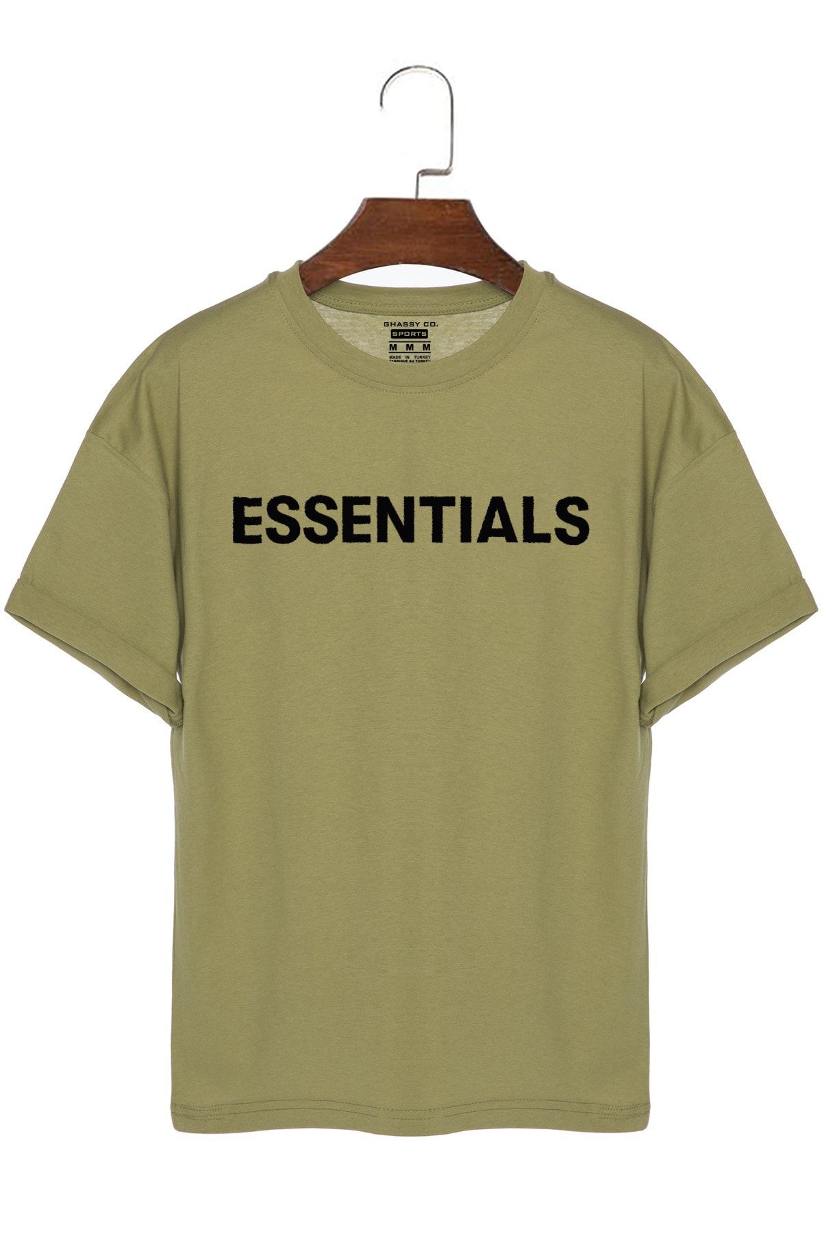 Ghassy Co Unisex Essentials Baskılı Pamuklu Outdoor Günlük Regular Oversize T-shirt