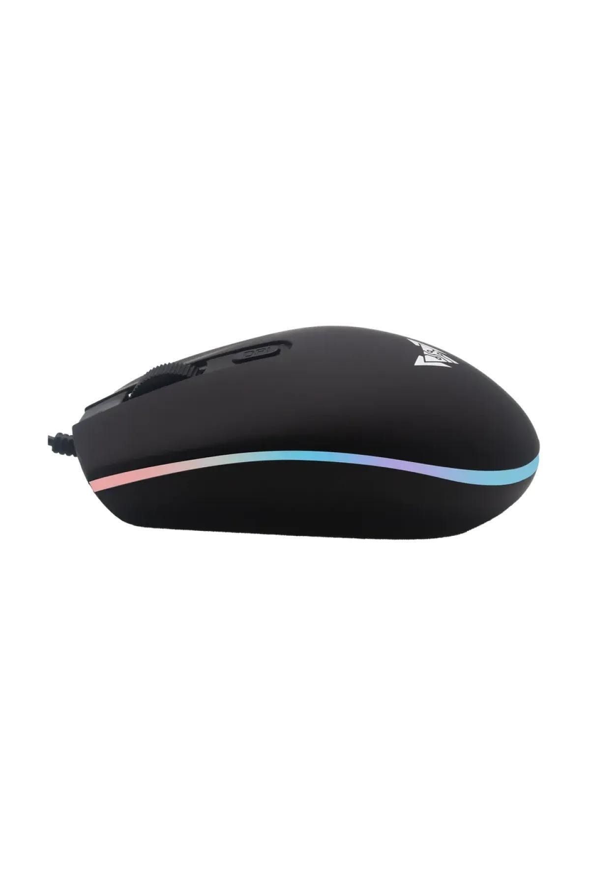 Crown Micro PULSAR RGB Aydınlatmalı Kablolu Usb Gaming & Ofis Mouse (CMGM-239)