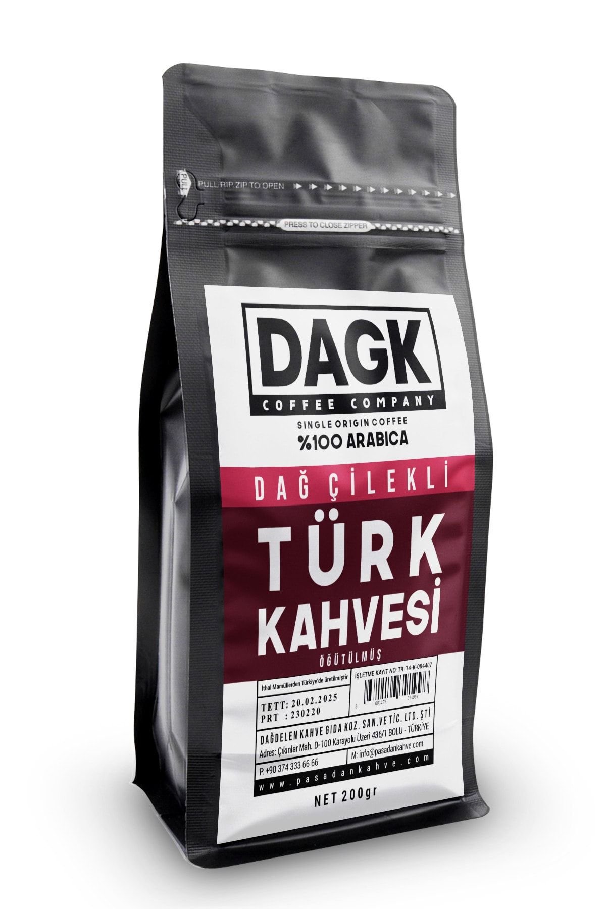 Dagk Dağ Çilekli Türk Kahvesi 200 gr (AROMALI)