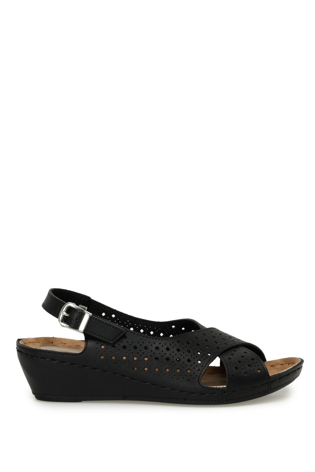Polaris 162751.Z3FX Siyah Kadın Comfort Sandalet