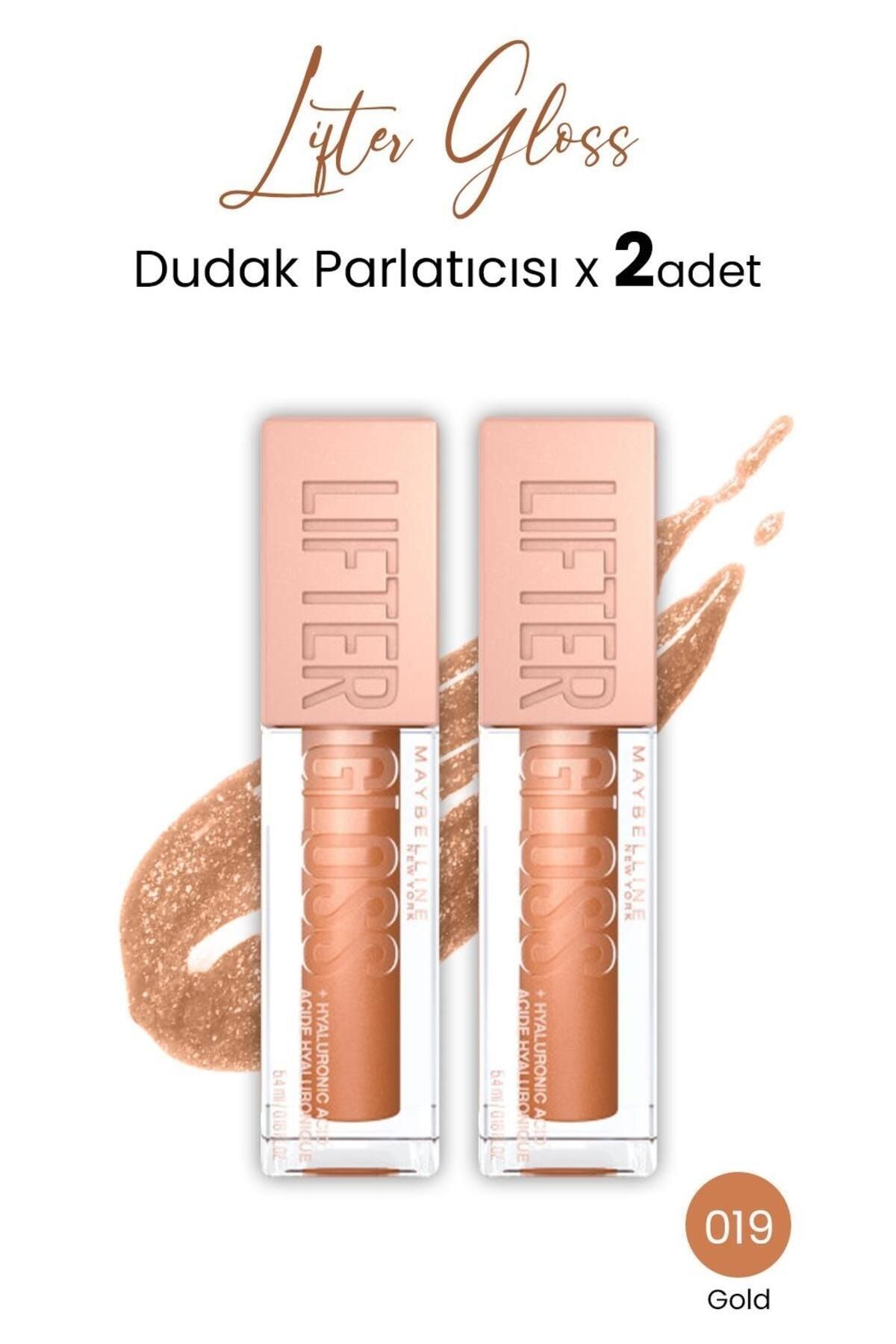 Maybelline New York Lifter Gloss Dudak Parlatıcısı 019 Gold x 2 adet