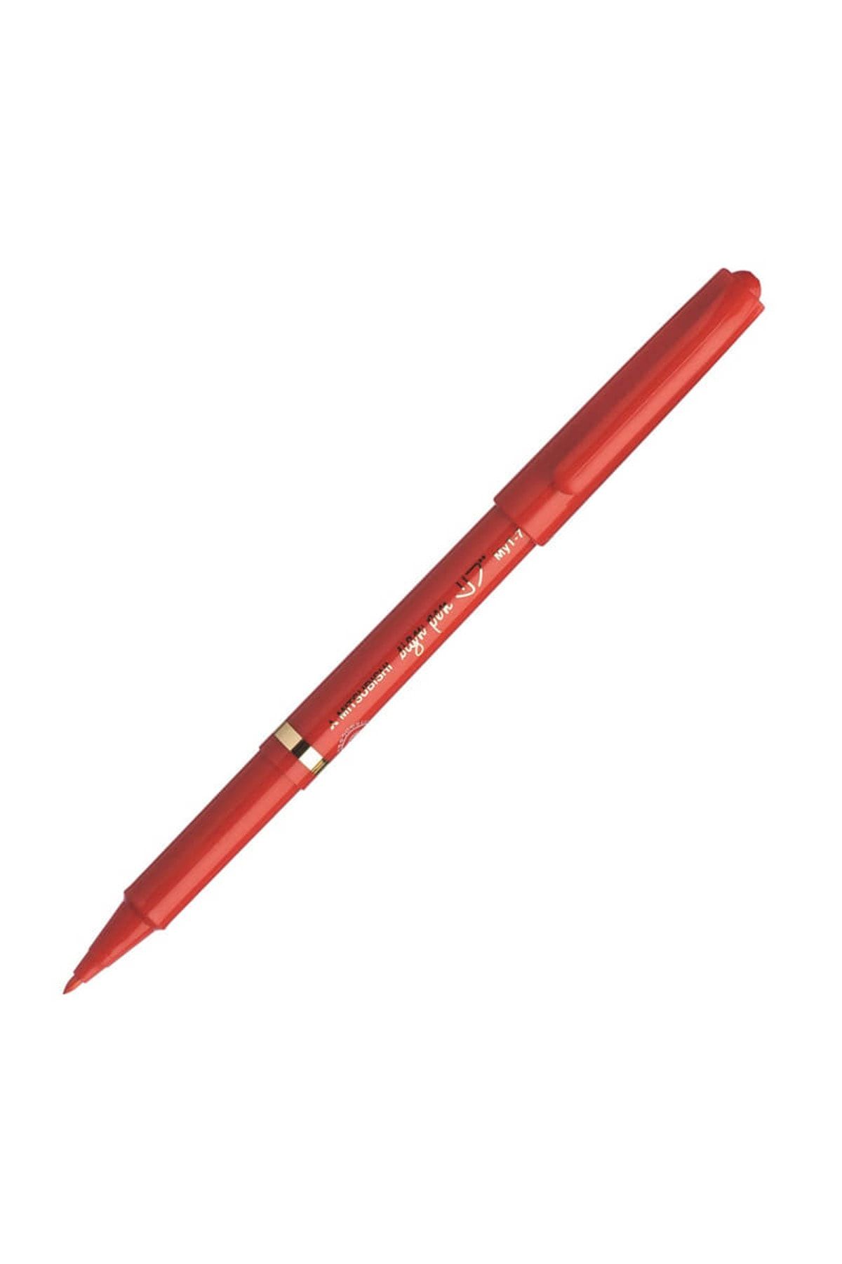Uni Akrilik Uçlu Imza Kalemi Mitsubishi Sign Pen 1.0 Mm Kırmızı
