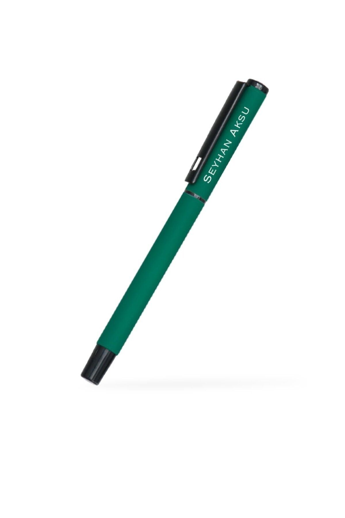 Bk Gift Kişiye Özel Yeşil Metal Roller Kalem (Model 40)