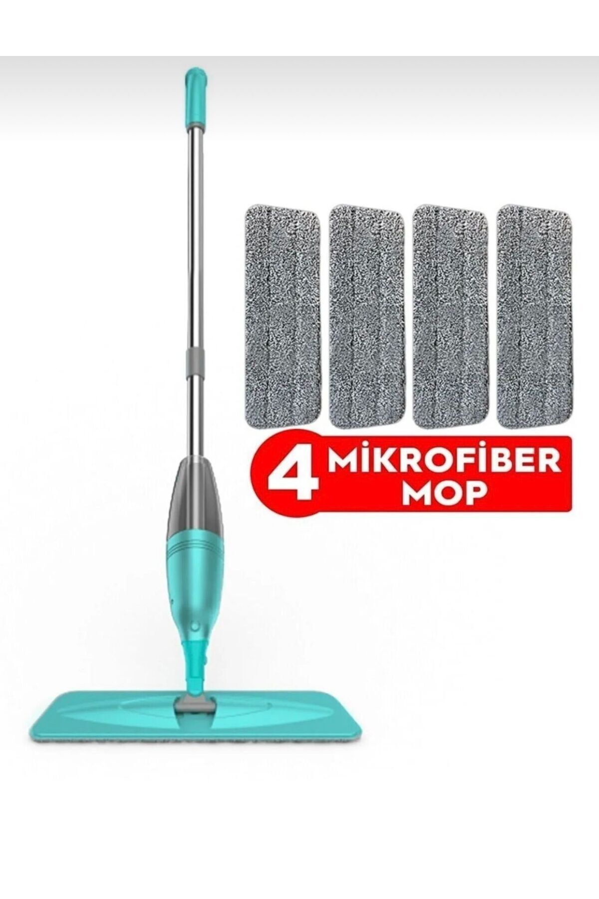 Blueeslife Sprey Mop 4 Mikrofiber Mop