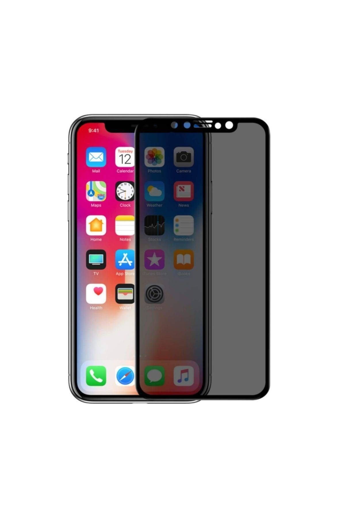 PiyasaSepeti Apple iPhone 13 mini 5.4'' Hayalet cam Privacy Tam Kaplayan