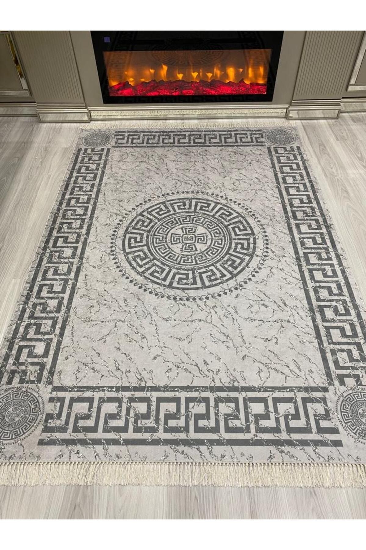 ALLGELSİN DİJİTAL BASKI YIKANABİLİR KAYMAZ TABAN HALI ALTI METRE KARE SALON OTURMA ODASI HALISI 200x300cm 6m2