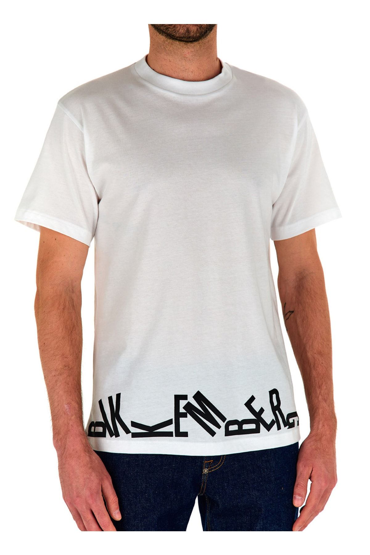 Bikkembergs Beyaz Erkek T-Shirt C 4 114 23