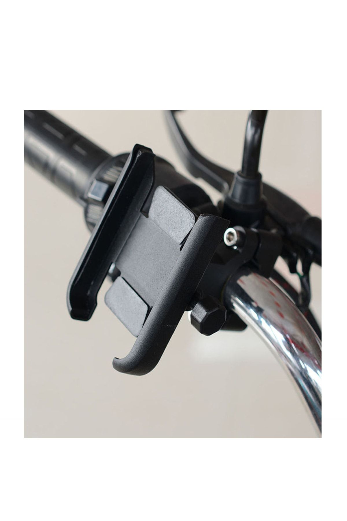 Powertec Gidon Bağlantılı Alüminyum Gövdeli Motosiklet-bisiklet Telefon Tutucu