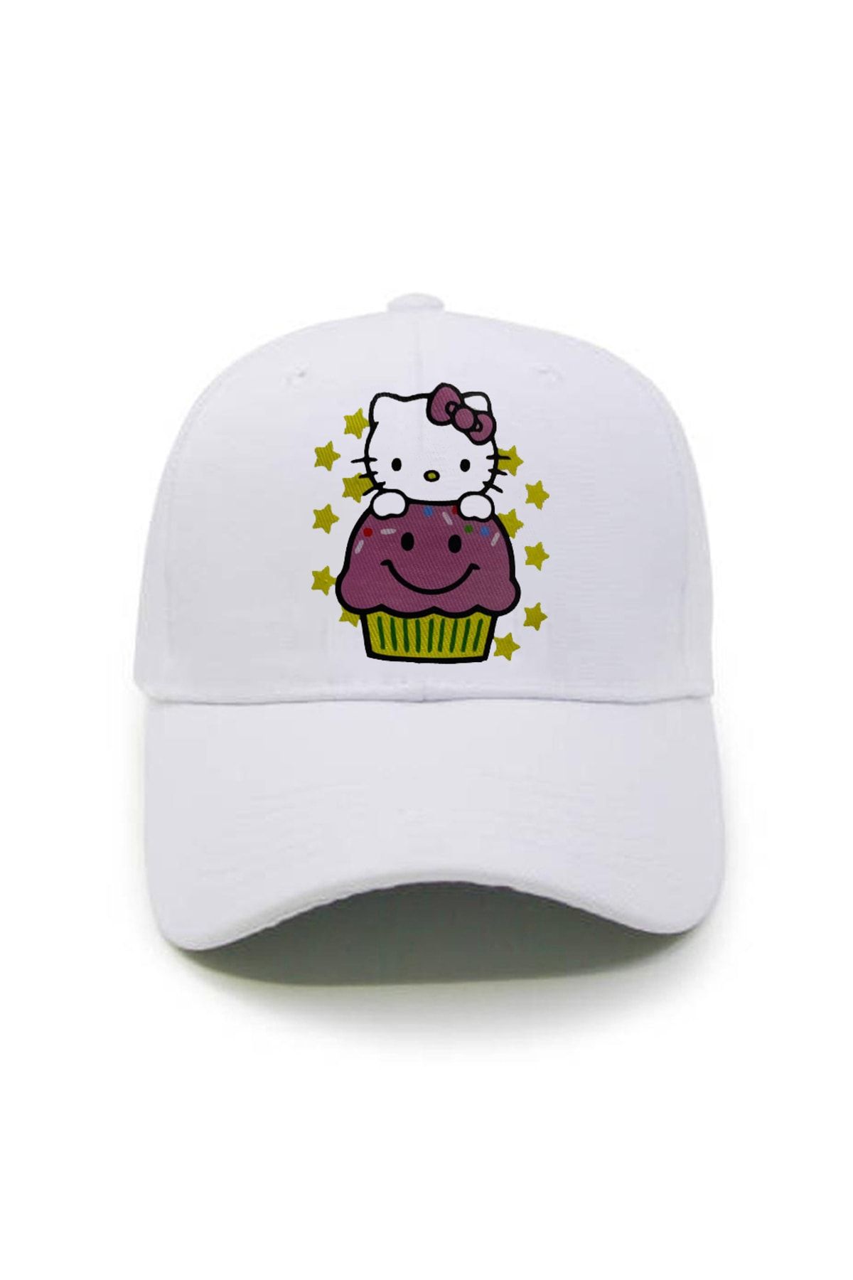Köstebek Beyaz Hello Kitty Cupcake Friend Şapka