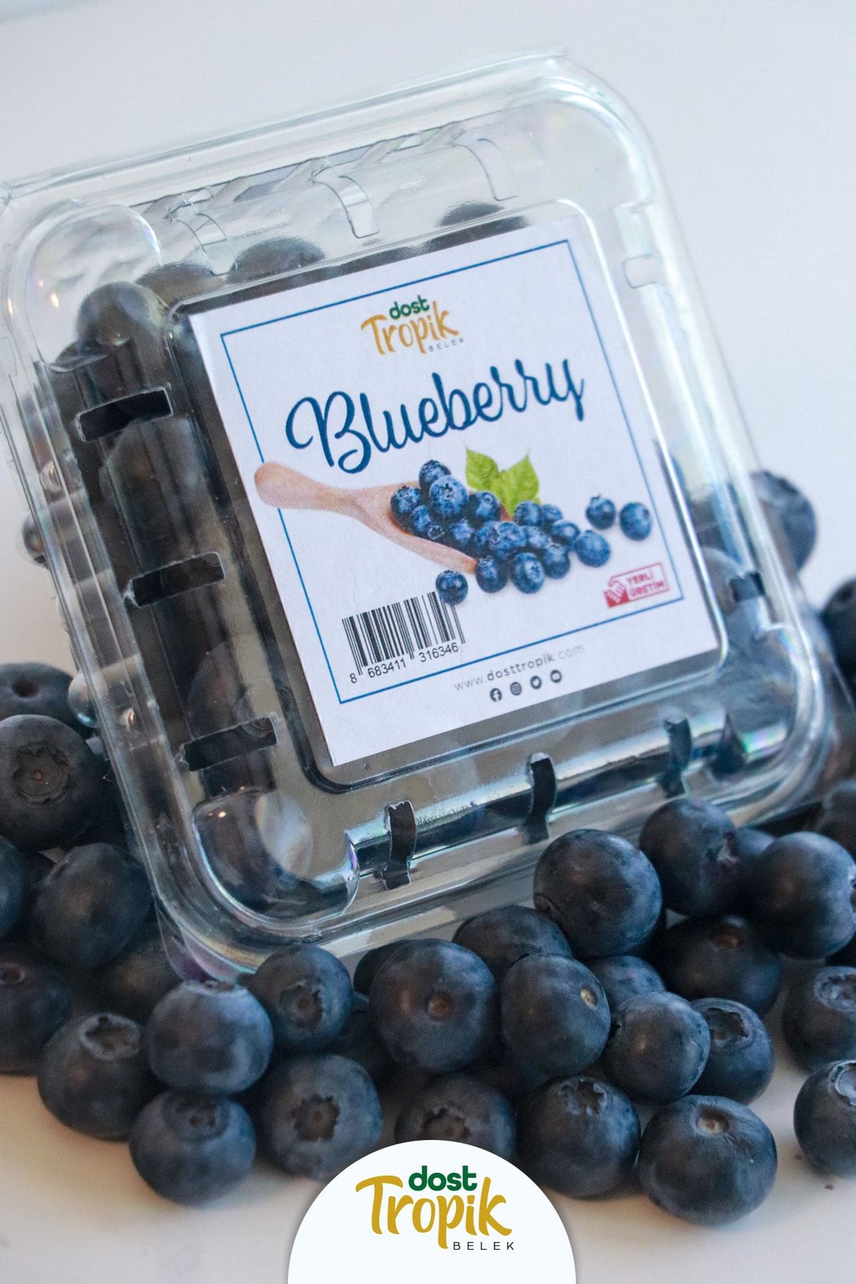 Dost Tropik Belek Yerli Blueberry  Yaban Mersini 3 Paket - 325 Gram