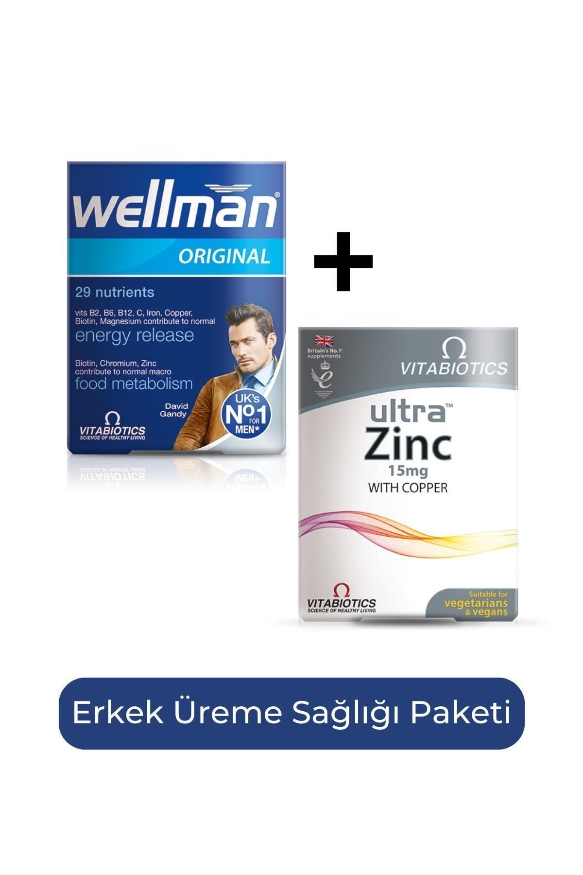 Wellman Original 30 Tablet Ultra Zinc Erkek Üreme Sağlığı Paketi